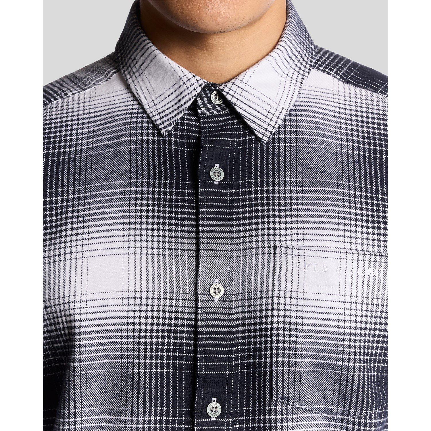 Nacht Himmel/Weiß - Lyle and Scott - Flannel Shirt Sn99 - 4
