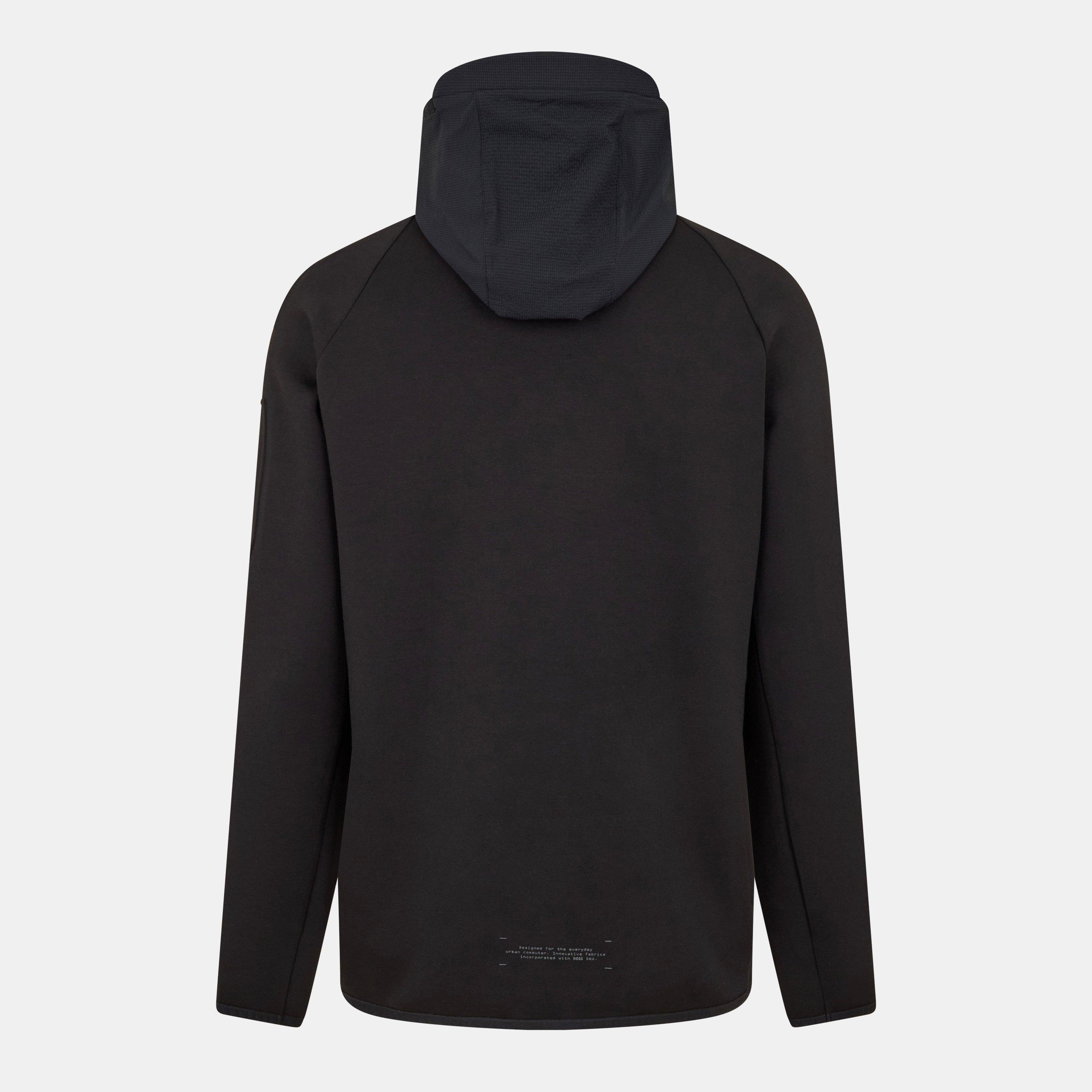 Black - Boss - Men's Urban quarter Zipped Fleece Top - 2