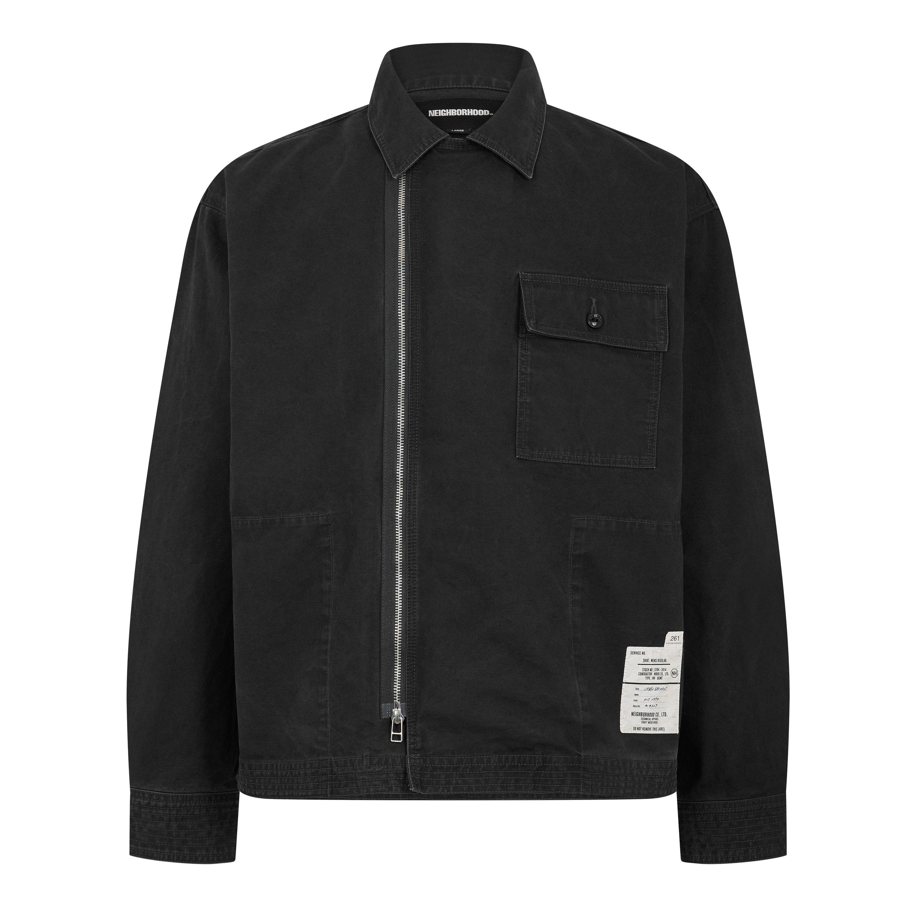 Black - Neighborhood - Men's Long Sleeve Plain Shirt - 1