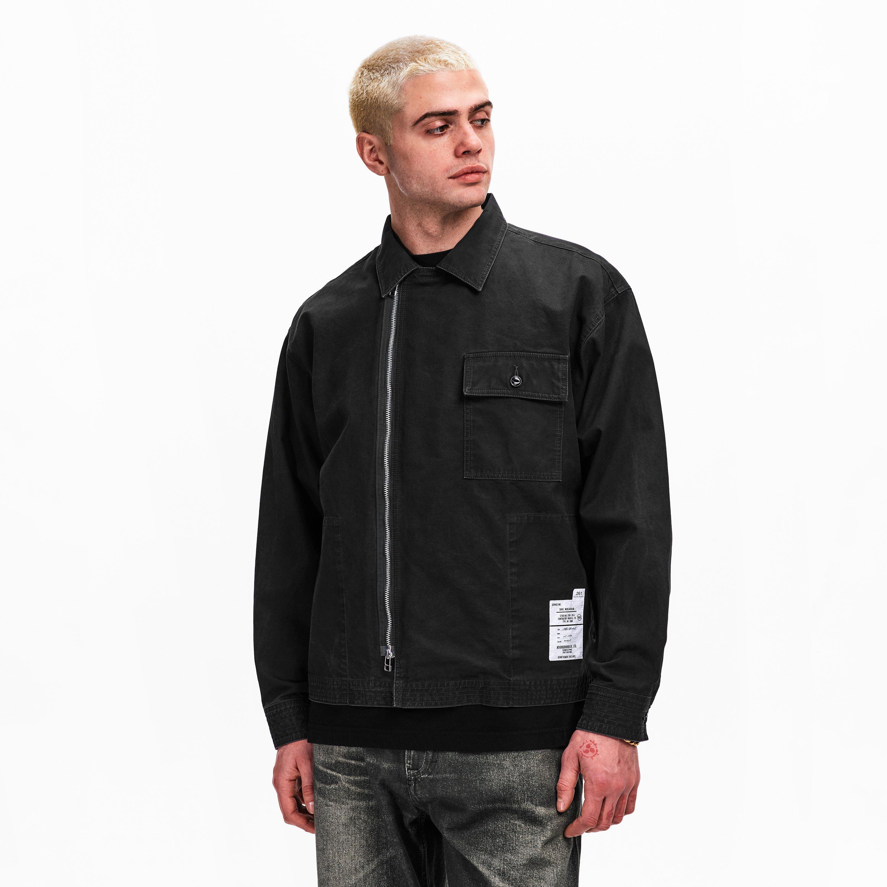 Black - Neighborhood - Men's Long Sleeve Plain Shirt - 3