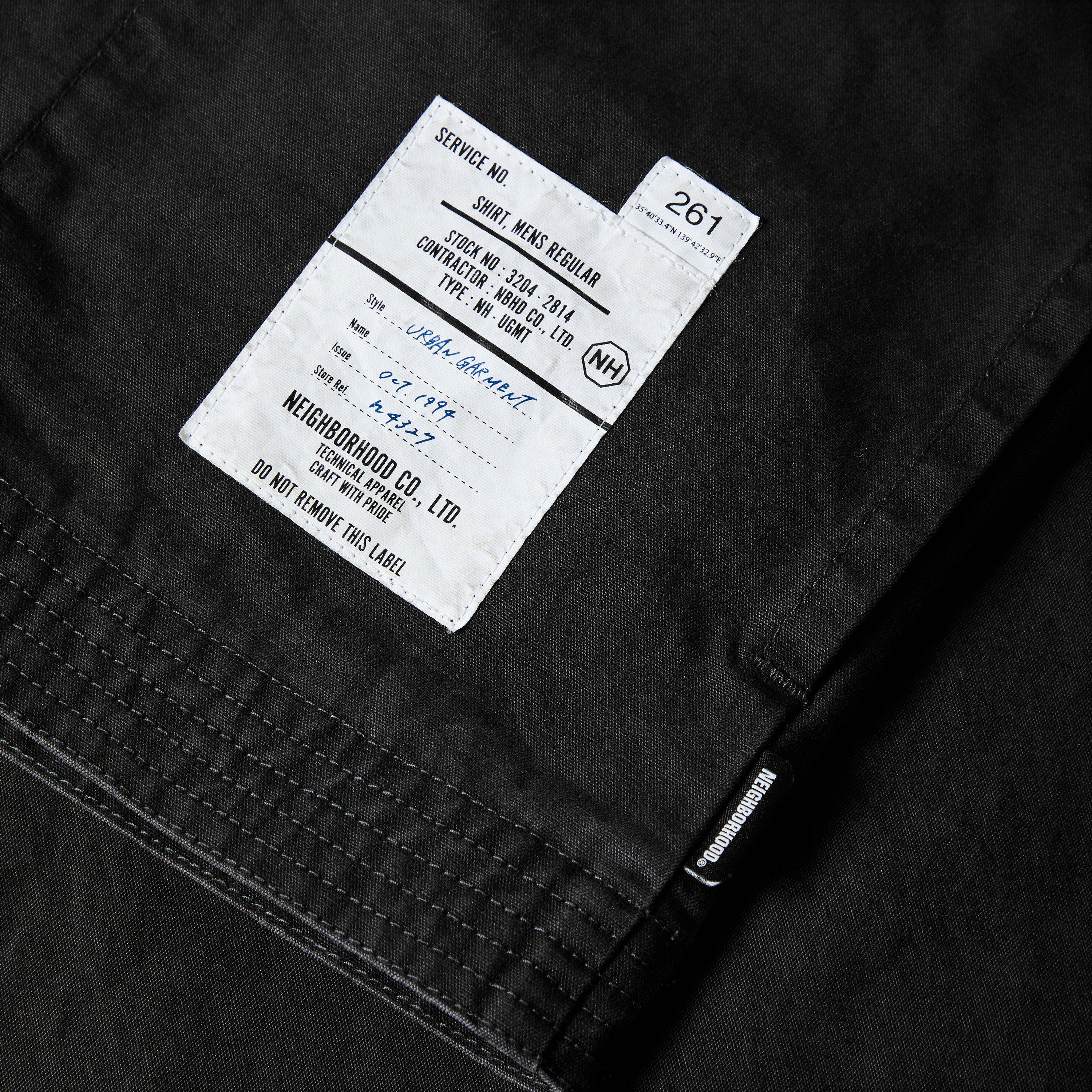 Black - Neighborhood - Men's Long Sleeve Plain Shirt - 5