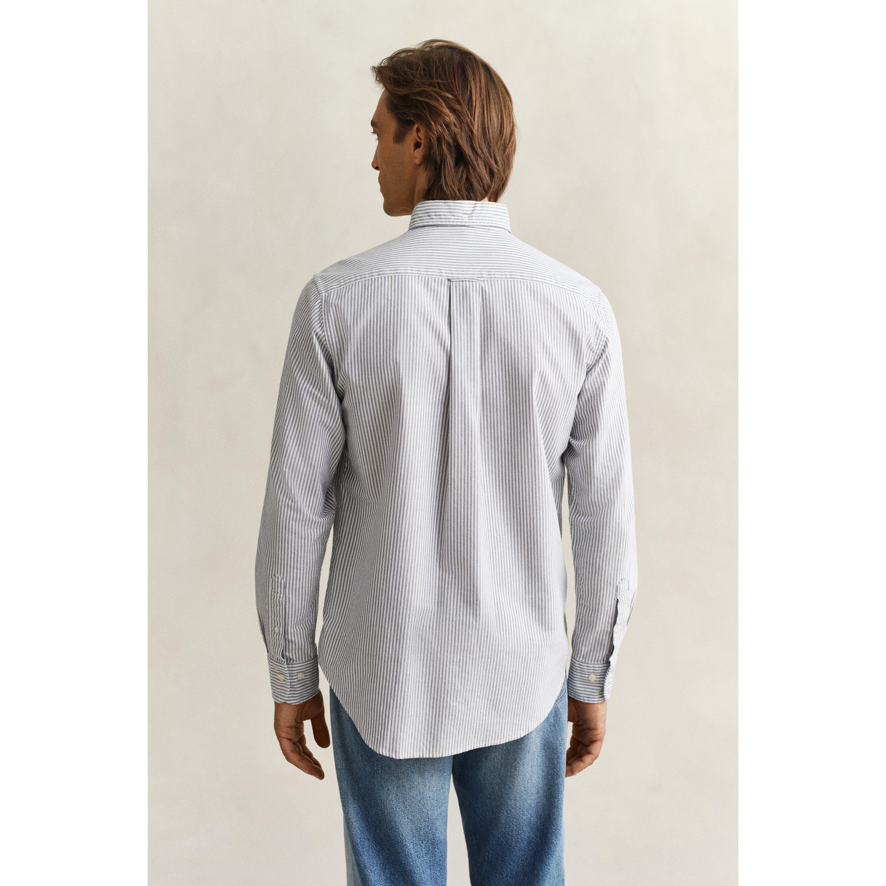 Persian 423 - Gant - Regular Fit Banker Stripe Classic Oxford Shirt - 4