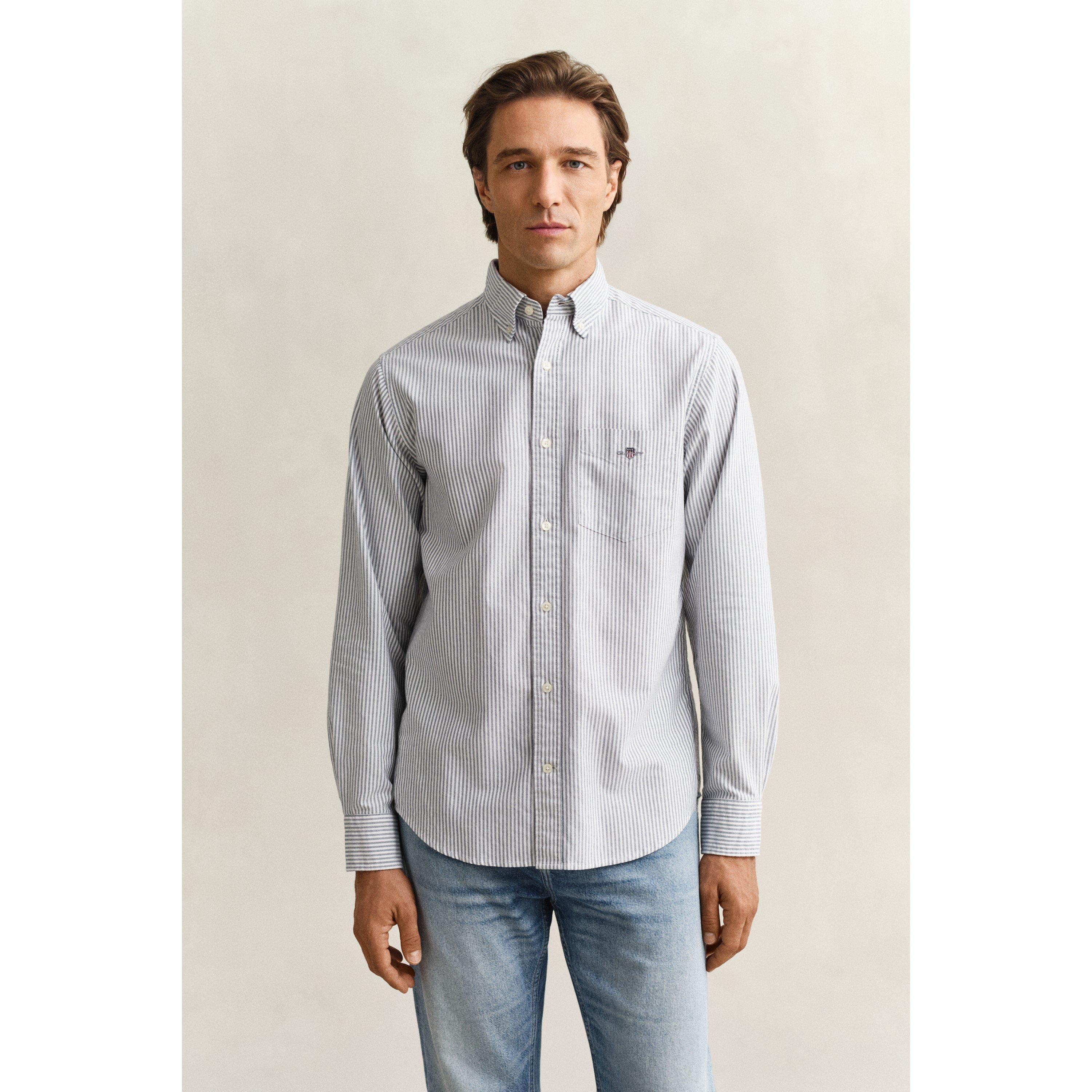 Persian 423 - Gant - Regular Fit Banker Stripe Classic Oxford Shirt - 6