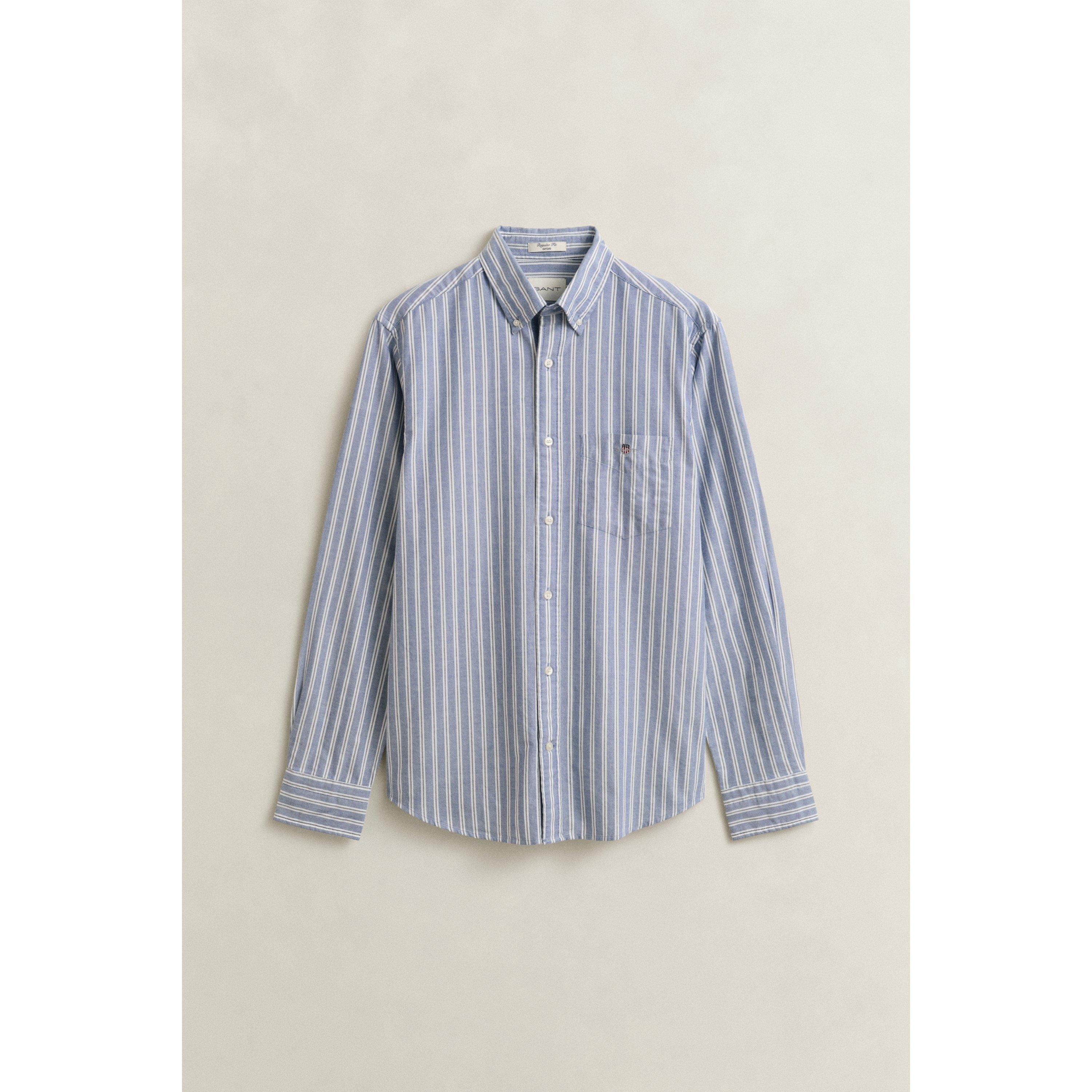 Regular Fit Banker Stripe Classic Oxford Shirt