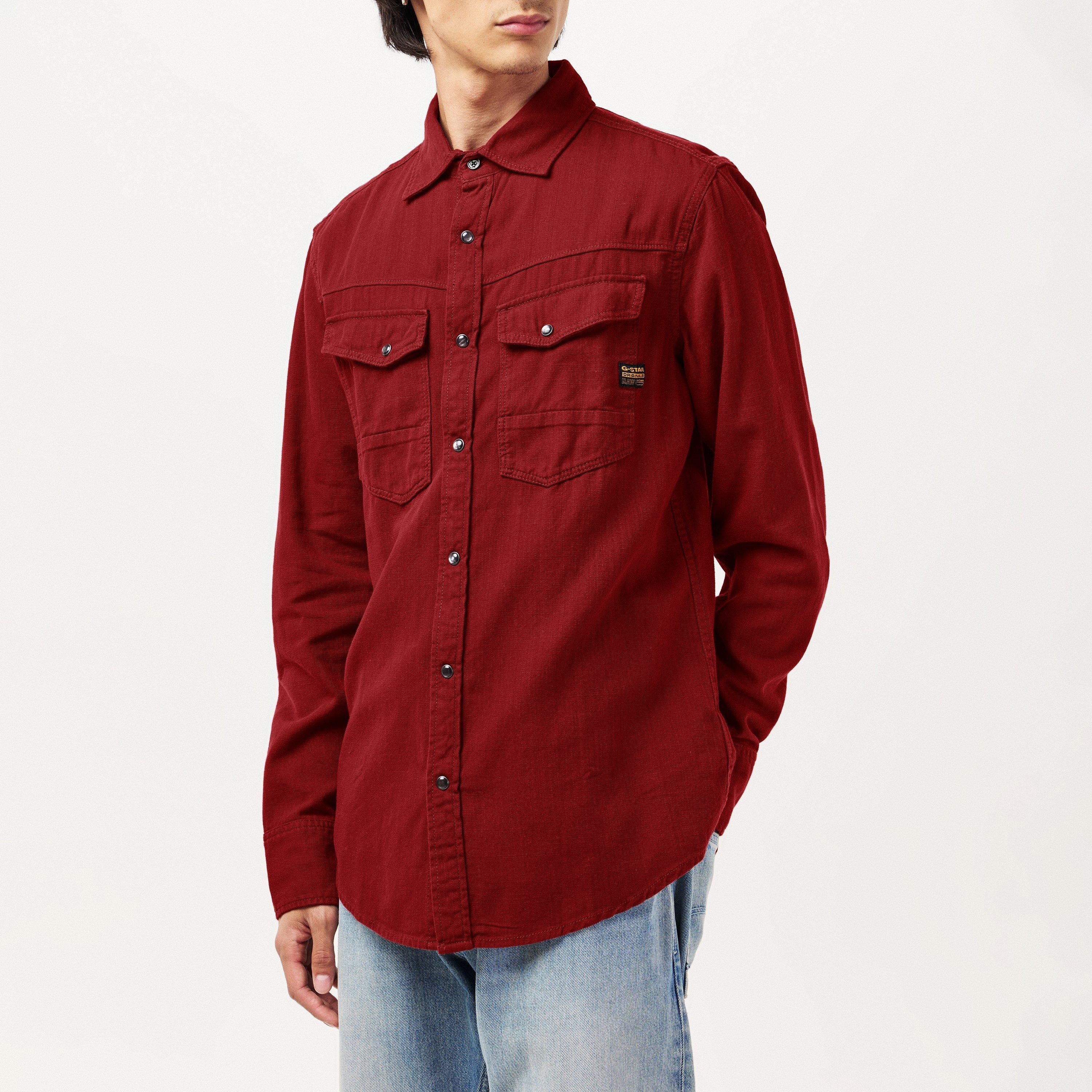 Dry Red Gd - G Star - Gstar Dakota Slim LS Sn99 - 3