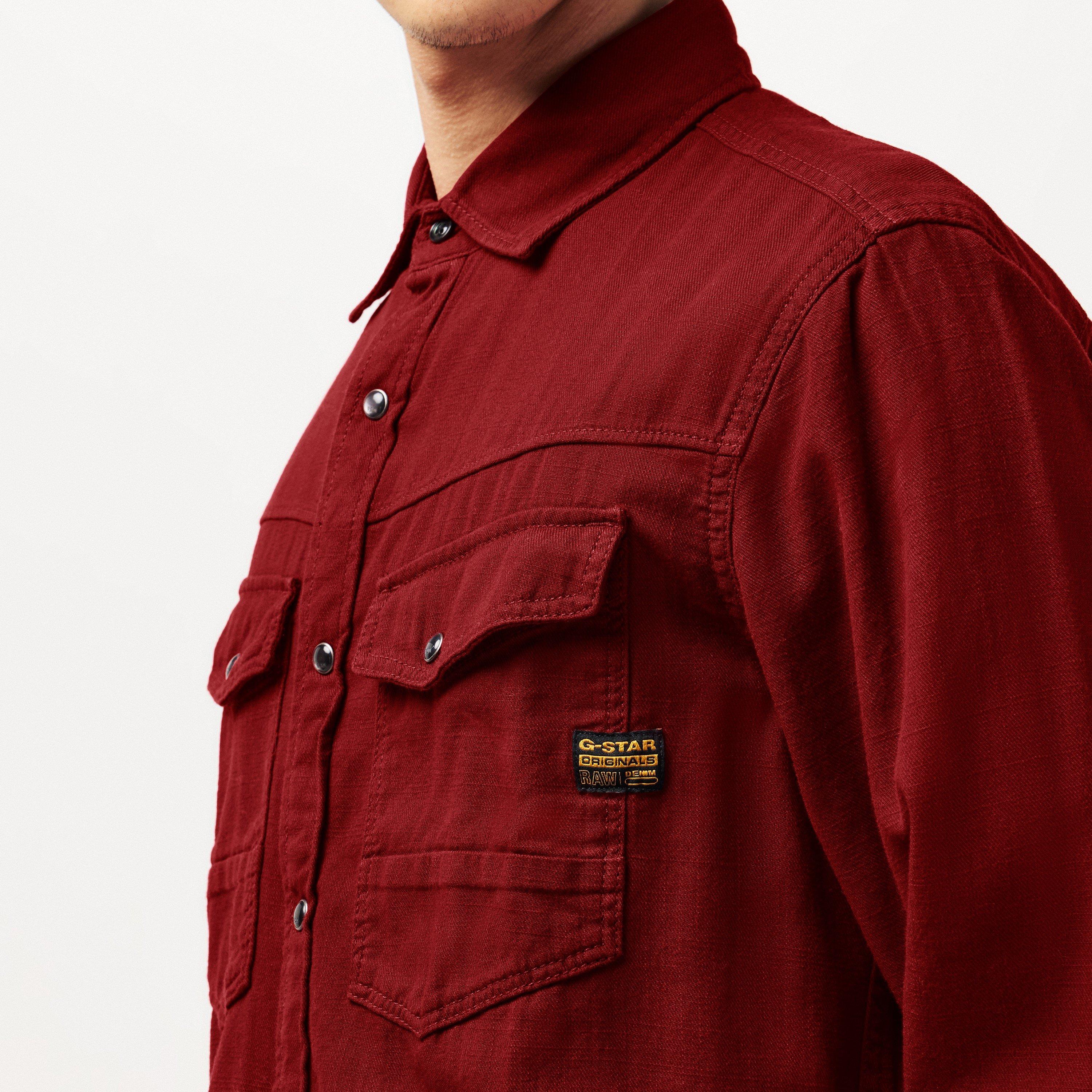 Dry Red Gd - G Star - Gstar Dakota Slim LS Sn99 - 5