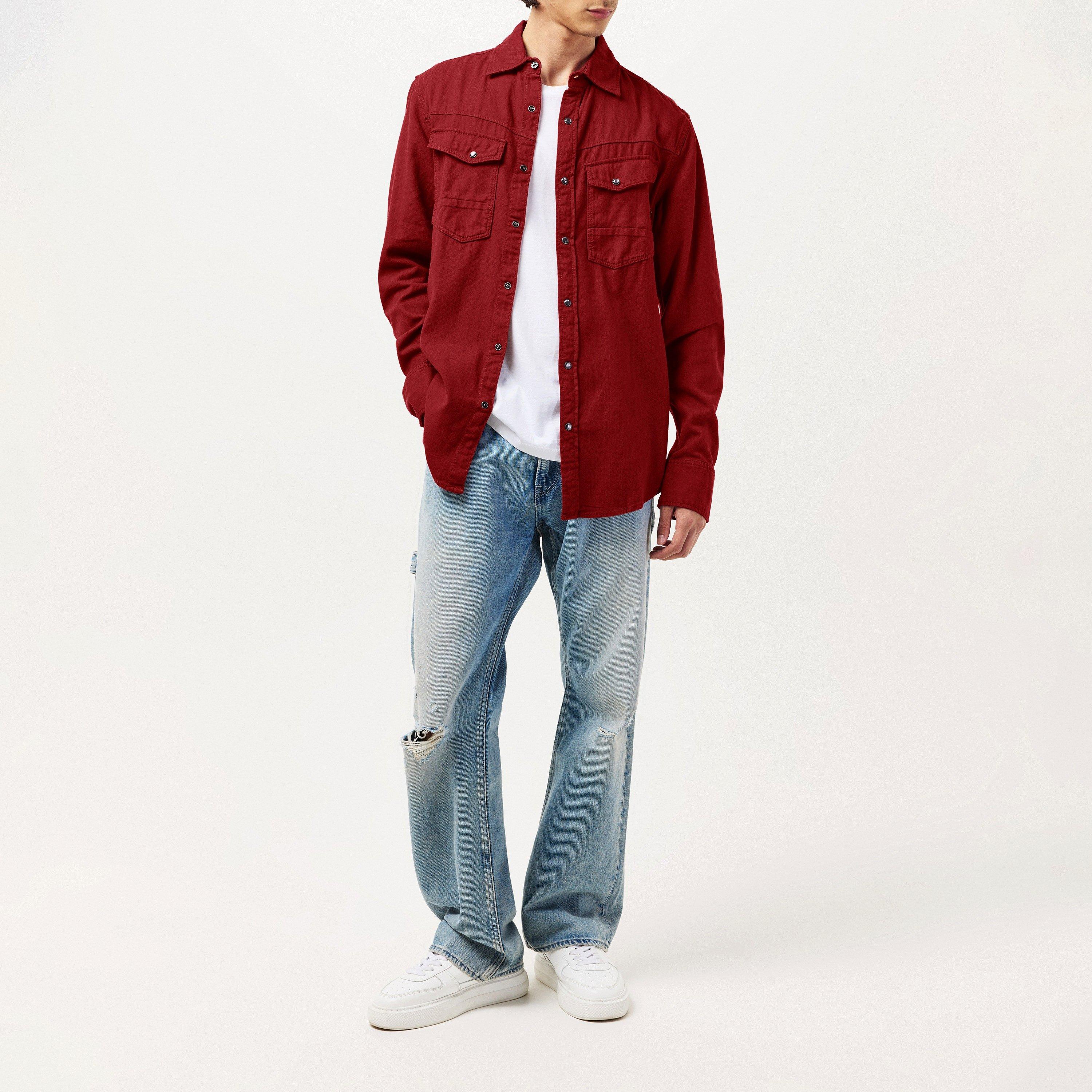 Dry Red Gd - G Star - Gstar Dakota Slim LS Sn99 - 6