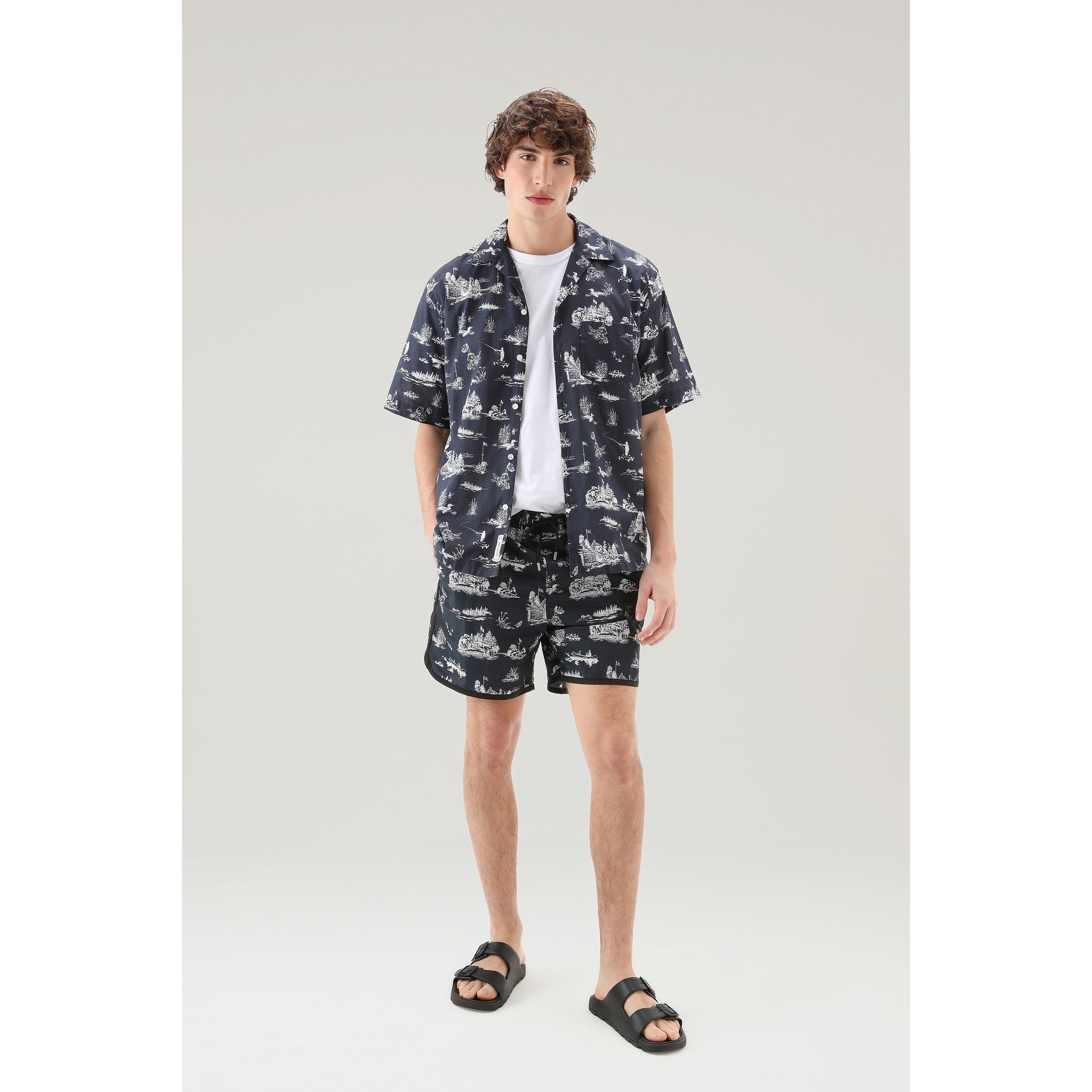 Melton Blue - Woolrich - Men's Zavikon Short-Sleeve Oxford Shirt - 2