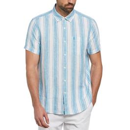 Original Penguin Short Sleeve Striped Shirt Mens