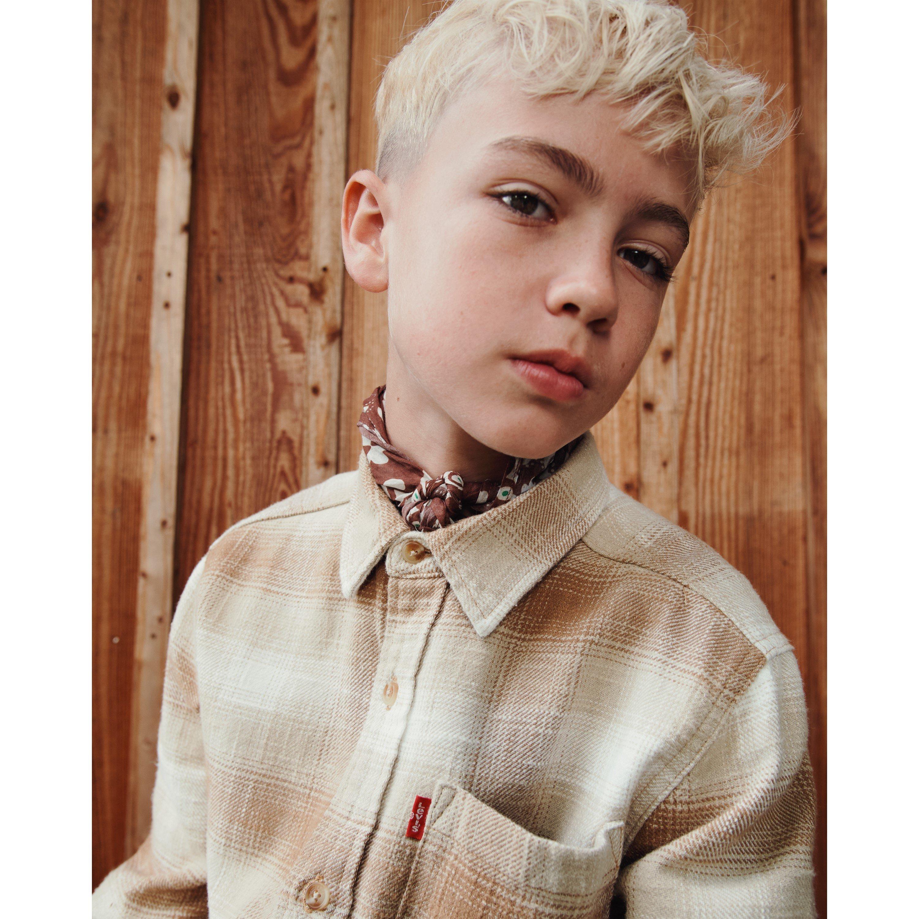 Brown - Levis - Levis Plaid Shirt Jn64 - 2
