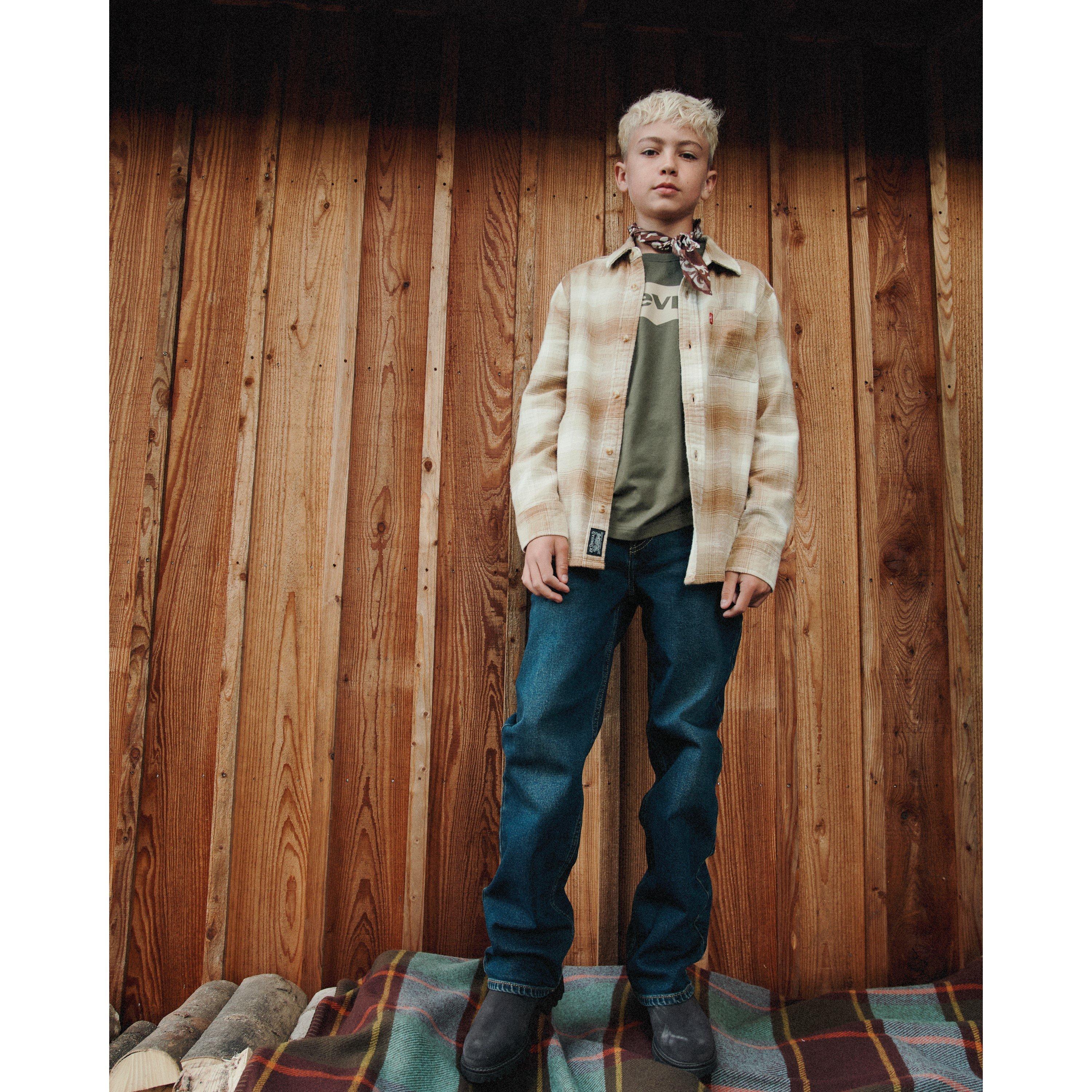 Brown - Levis - Levis Plaid Shirt Jn64 - 4