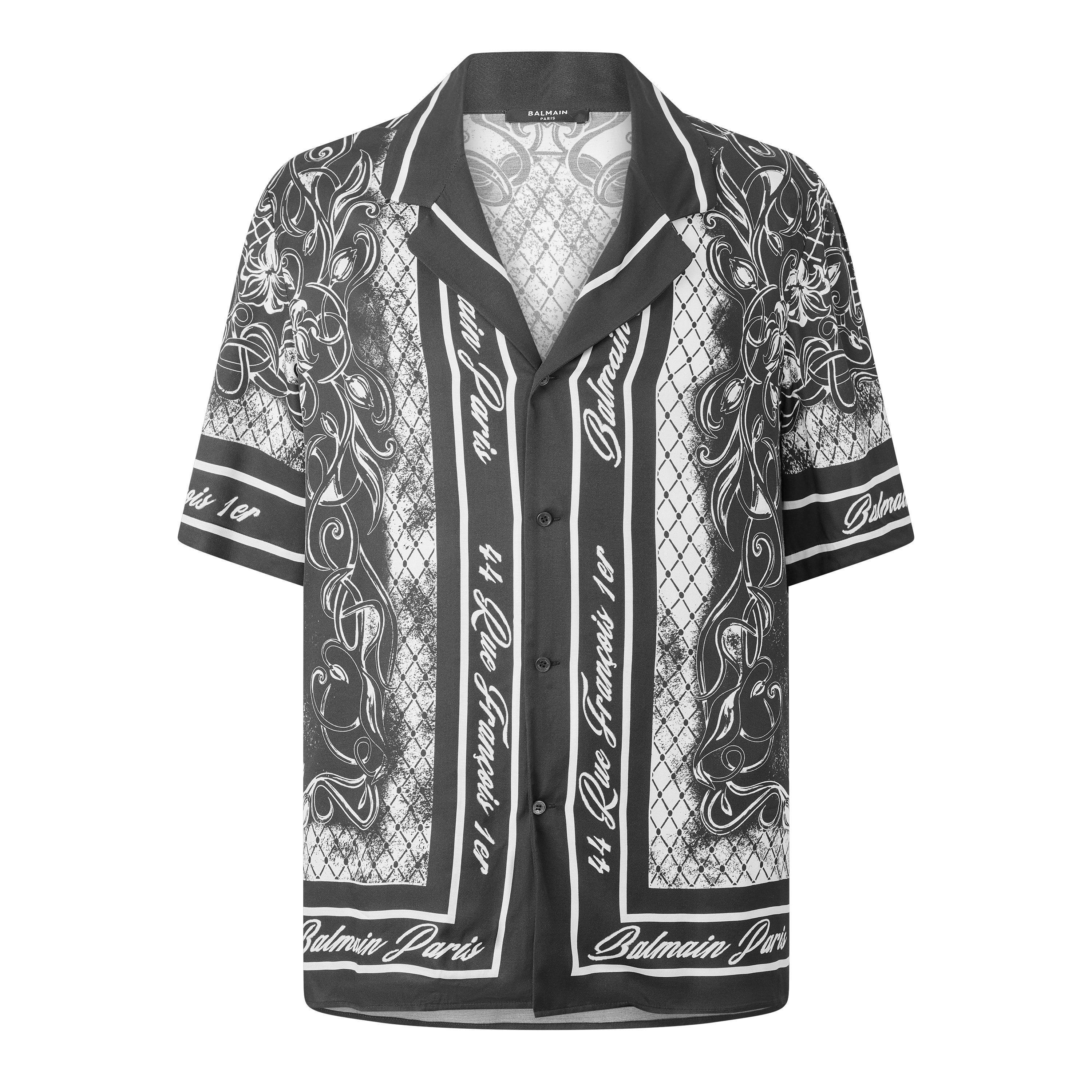 Grey/White - Balmain - Balmain Prnt SS Sn63 - 1