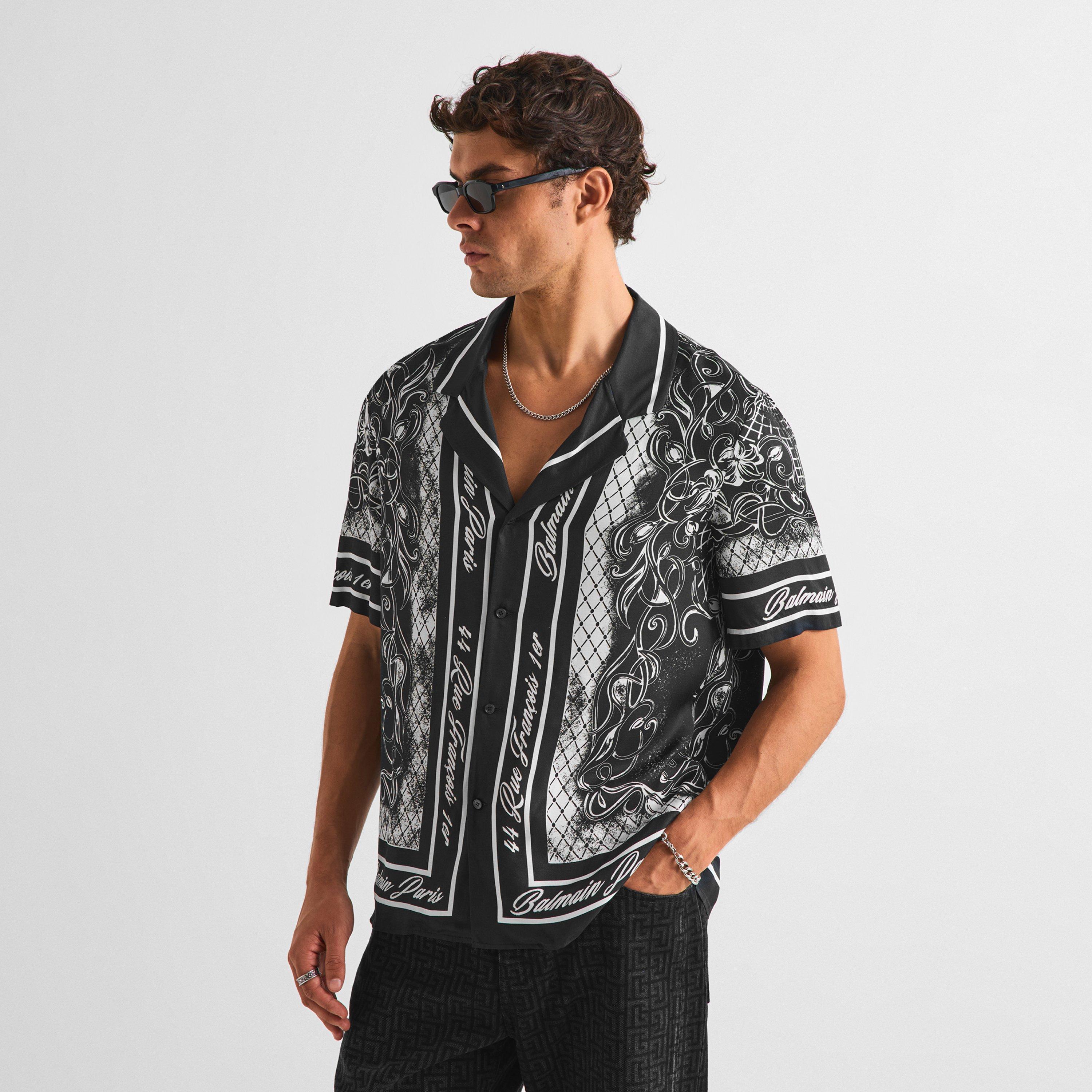 Grey/White - Balmain - Balmain Prnt SS Sn63 - 3