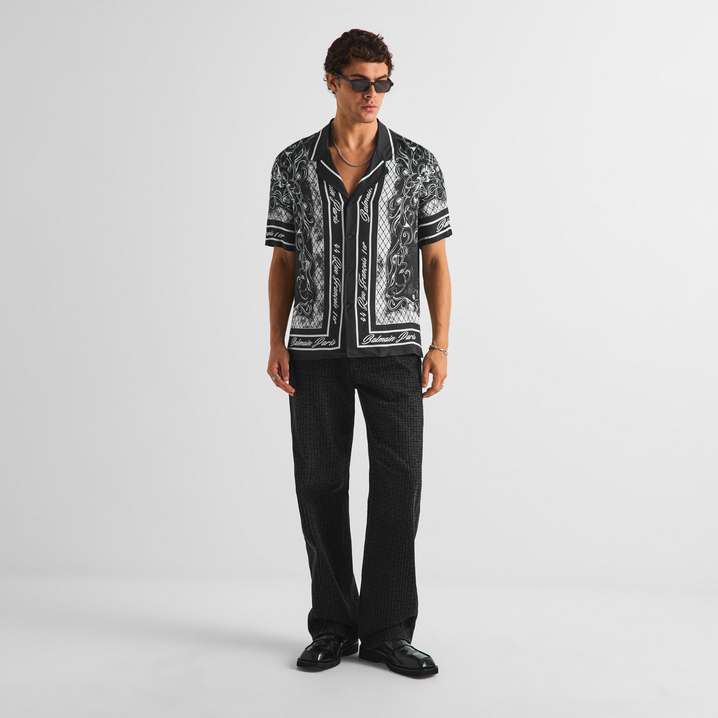 Grey/White - Balmain - Balmain Prnt SS Sn63 - 6
