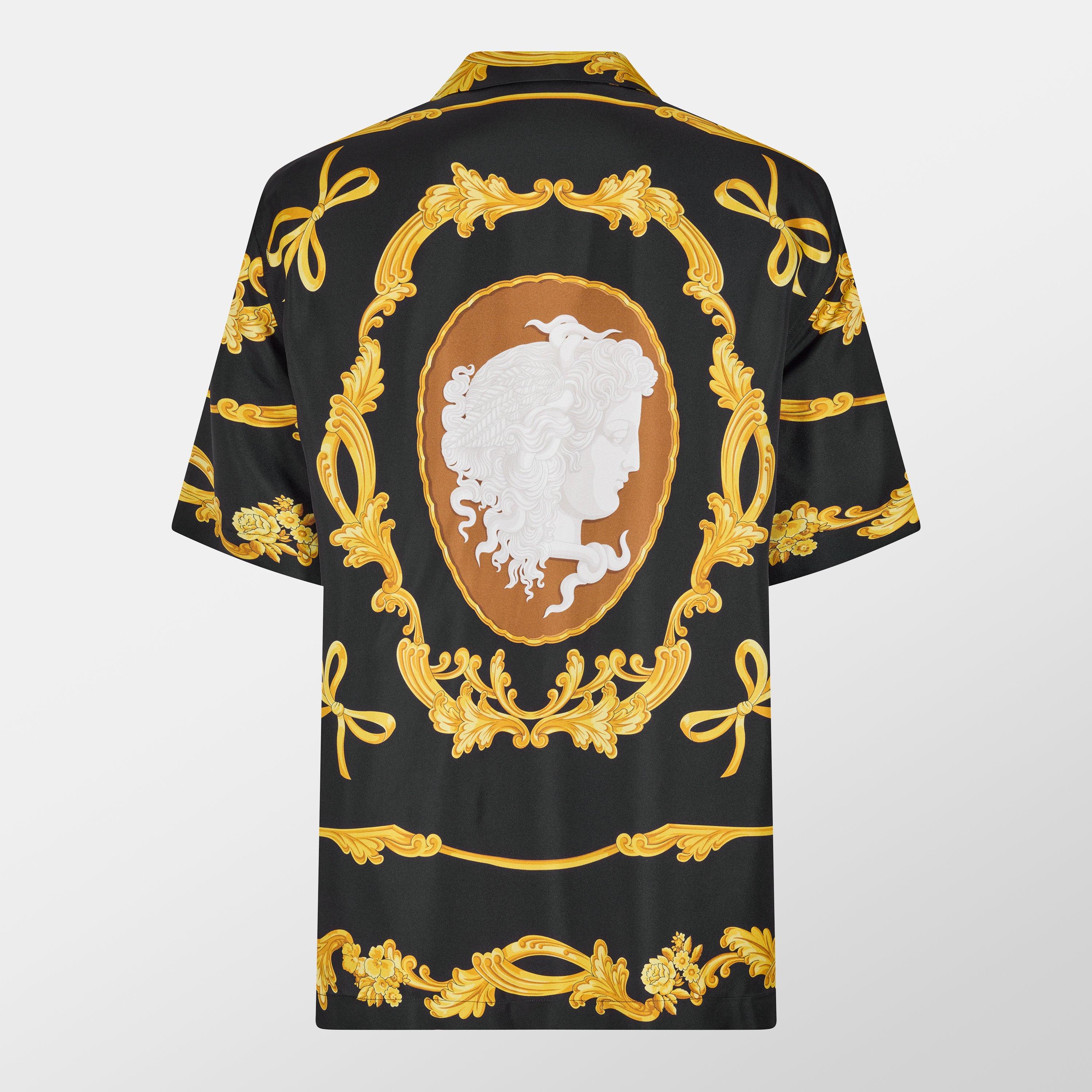 Multi - Versace - Men's Medusa Short-Sleeve Patterned Shirt - 2