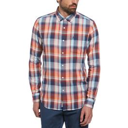 Original Penguin Long-Sleeve Plaid Shirt