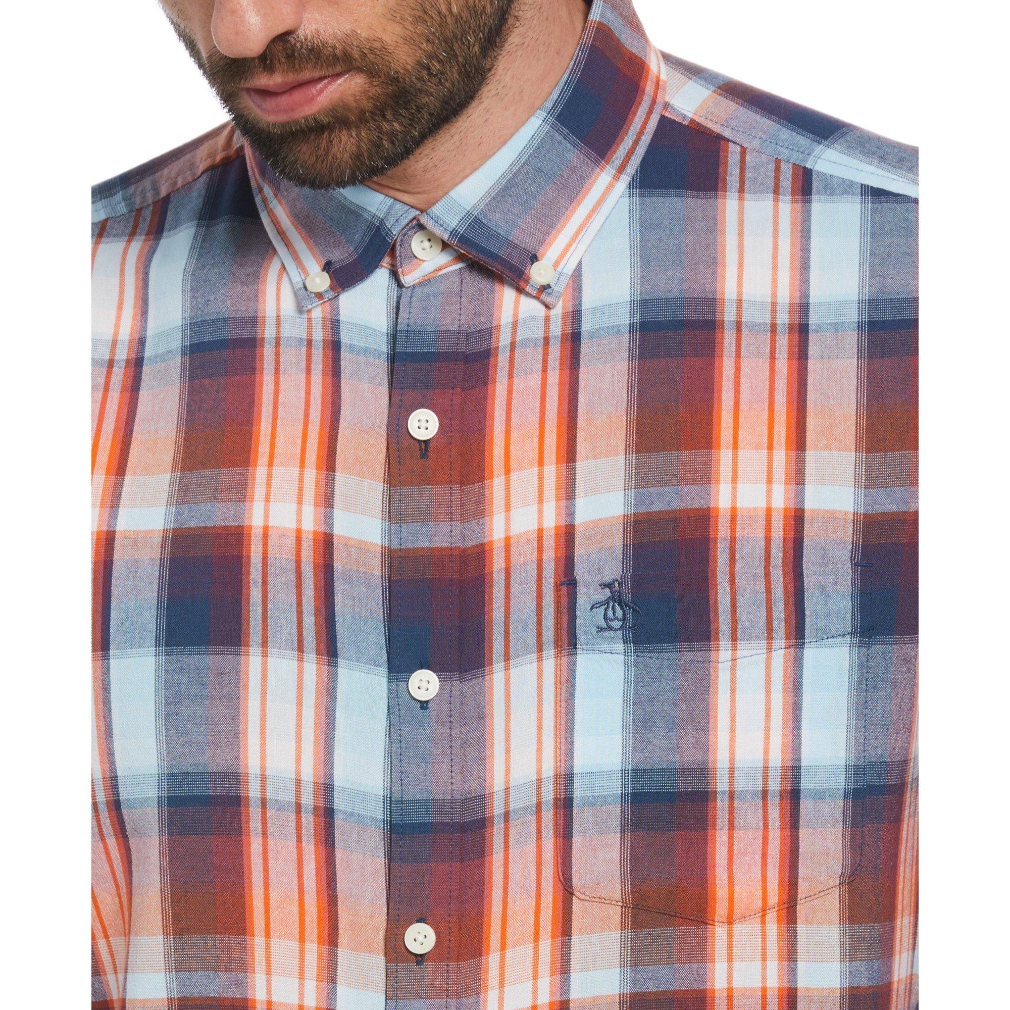 Sargasso Sea - Original Penguin - Long-Sleeve Plaid Shirt - 3