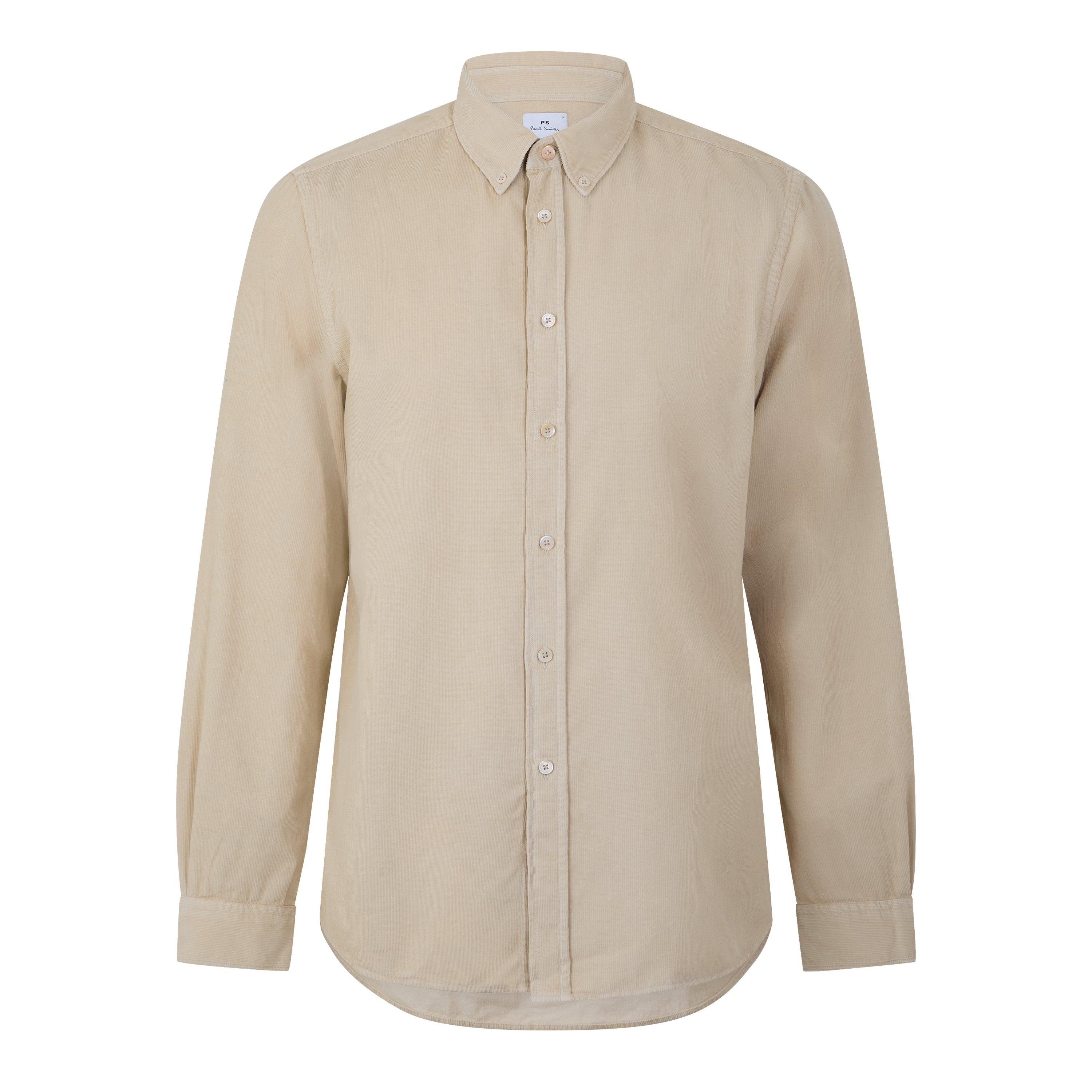 Ps Paul Smith Men's Cotton Long-Sleeve Button-Down Shirt - Beige 60 - M