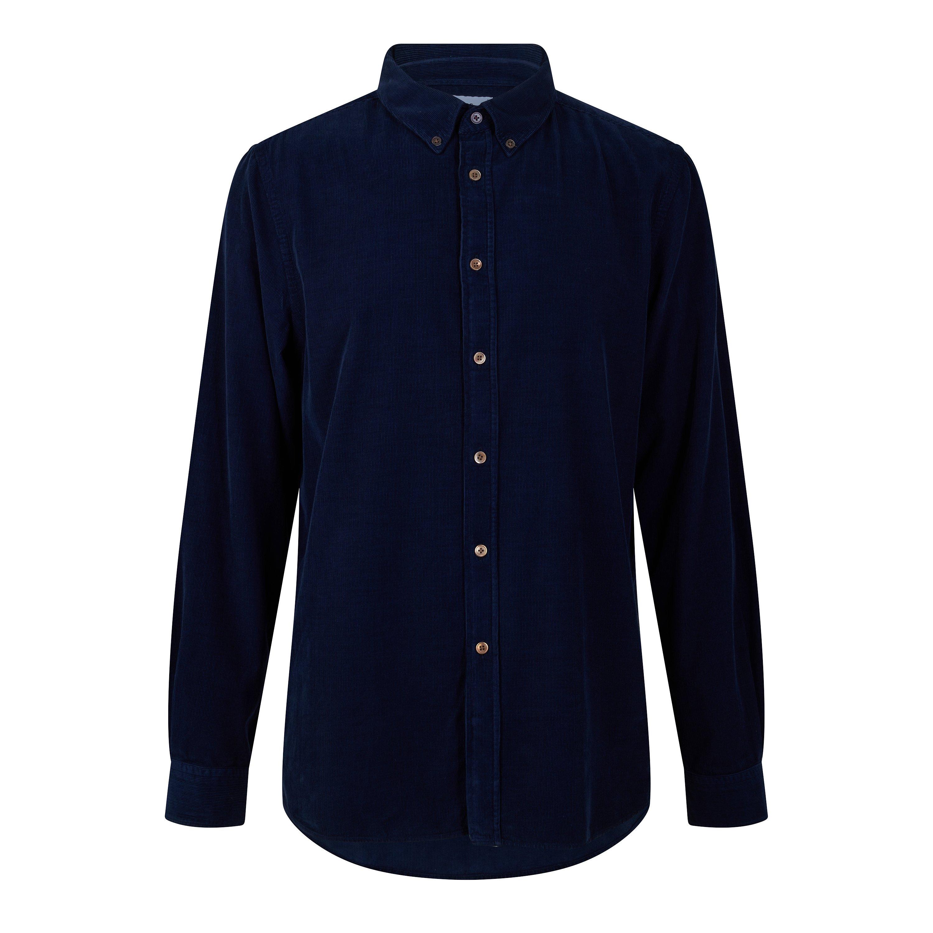 Men's Cotton Long-Sleeve Button-Down Shirt