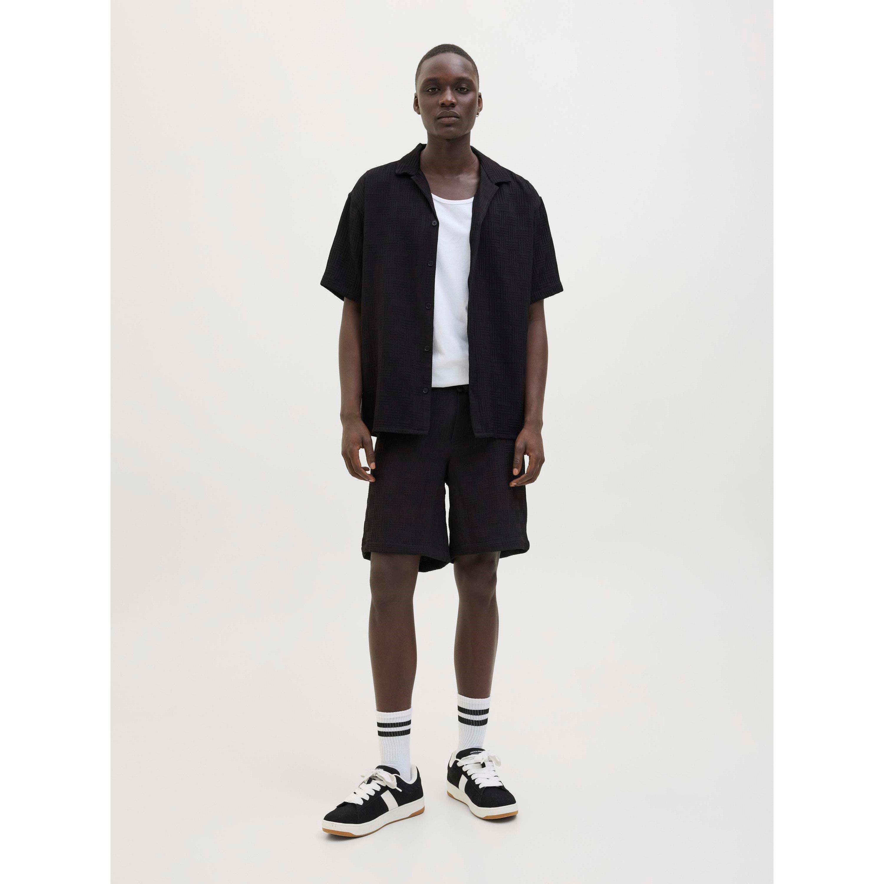 Noir - Jack and Jones - Jack Resort Shirt Ss Sn99 - 7