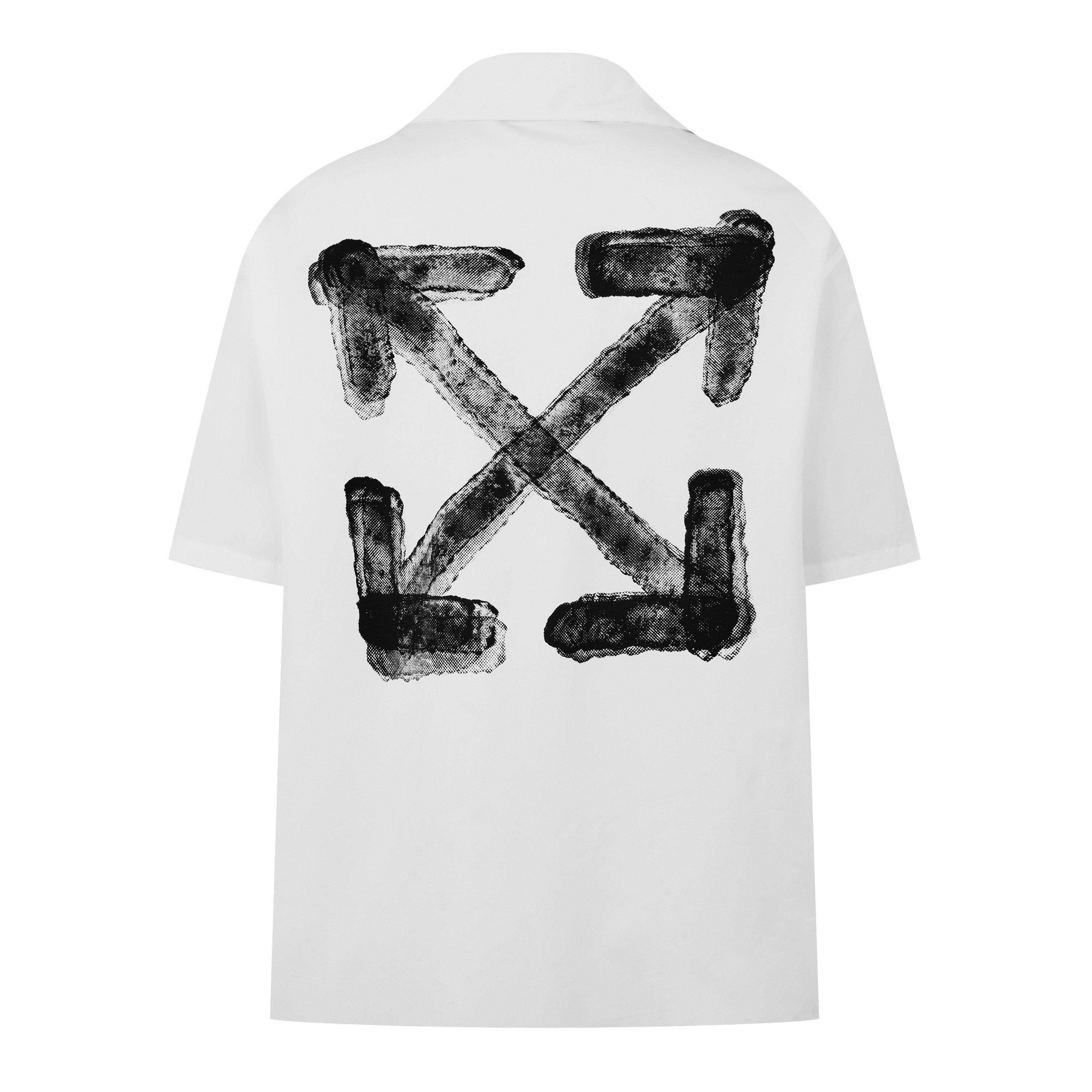 White - Off White - Men's Spray Short-Sleeve Shirt - 2