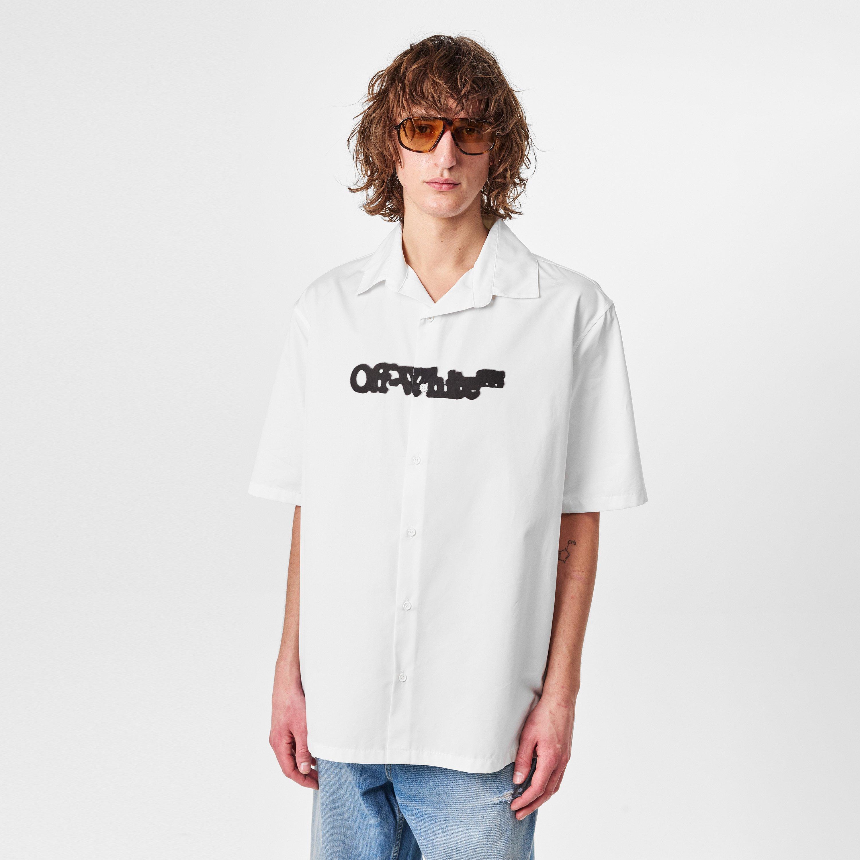 White - Off White - Men's Spray Short-Sleeve Shirt - 3