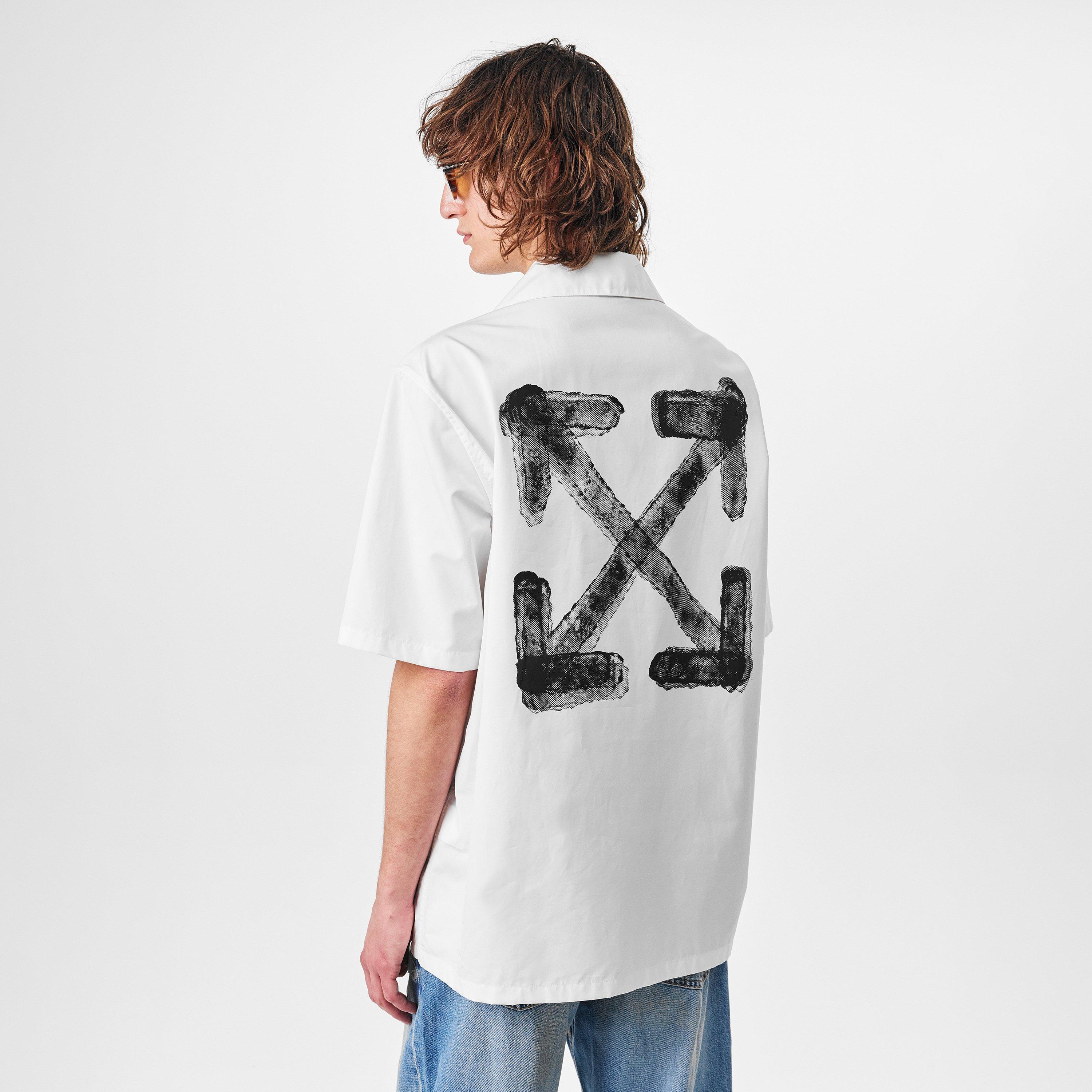 White - Off White - Men's Spray Short-Sleeve Shirt - 4