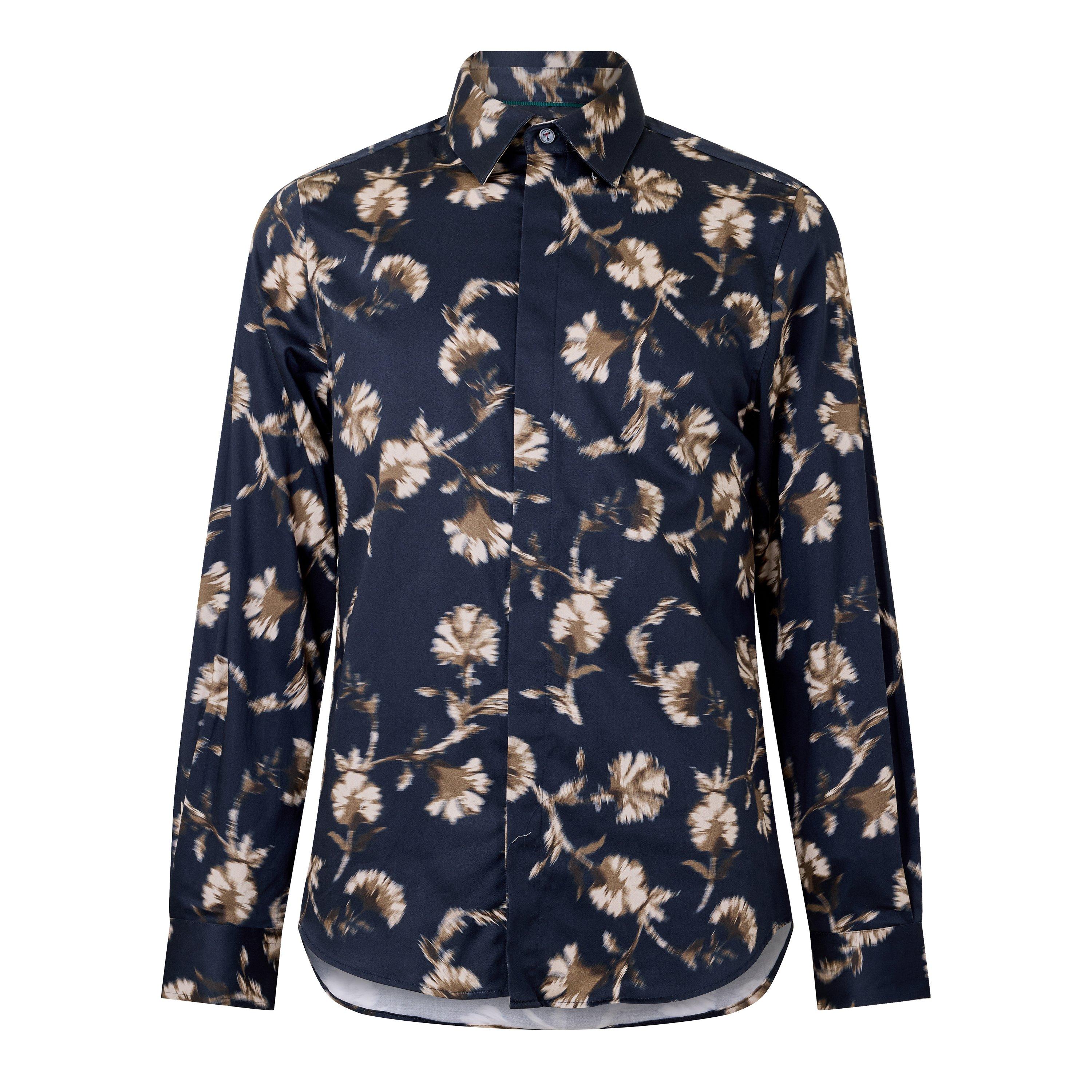 Blu navy - Ted Baker - Ted Floral Shirt Sn64 - 1