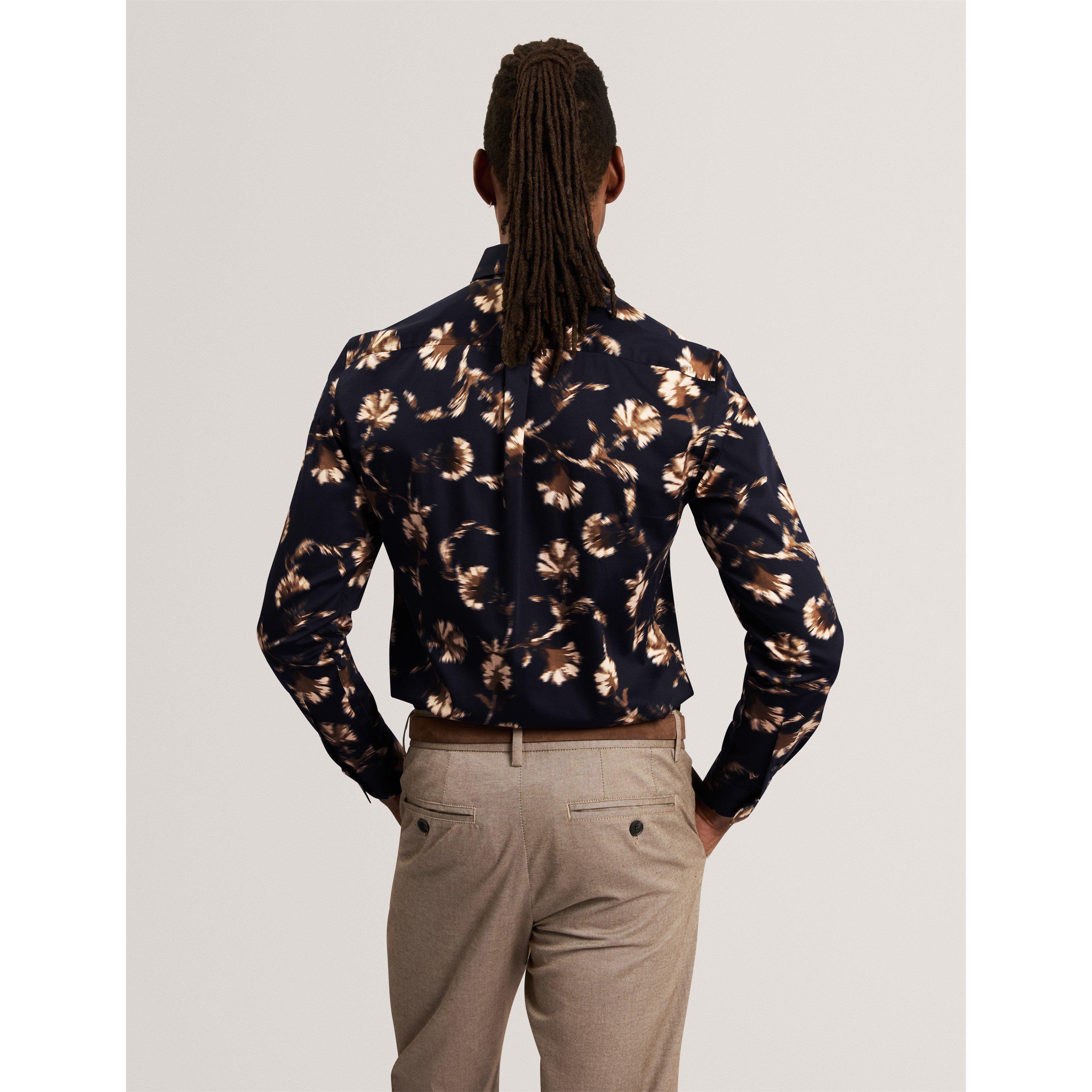 Blu navy - Ted Baker - Ted Floral Shirt Sn64 - 5
