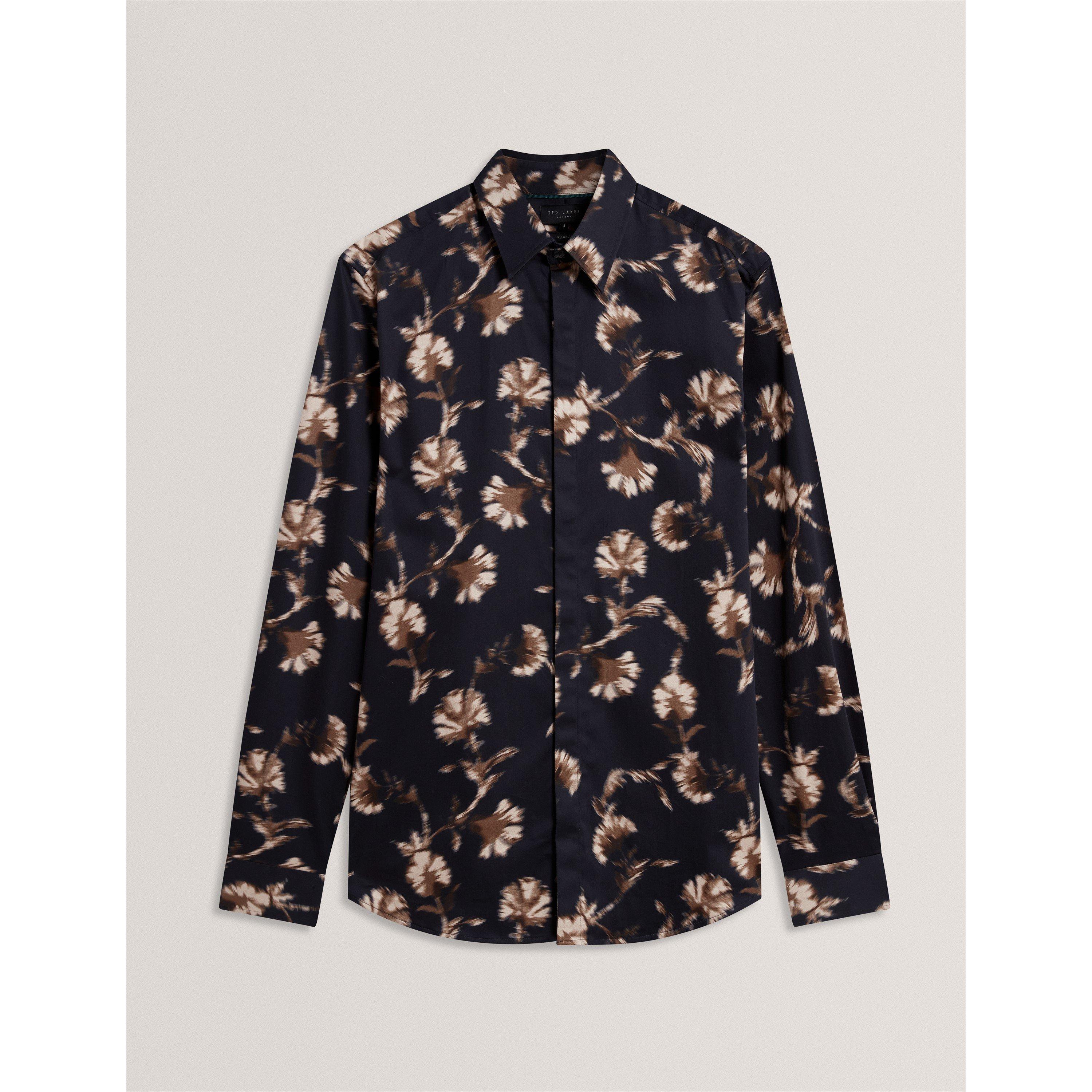 Blu navy - Ted Baker - Ted Floral Shirt Sn64 - 7