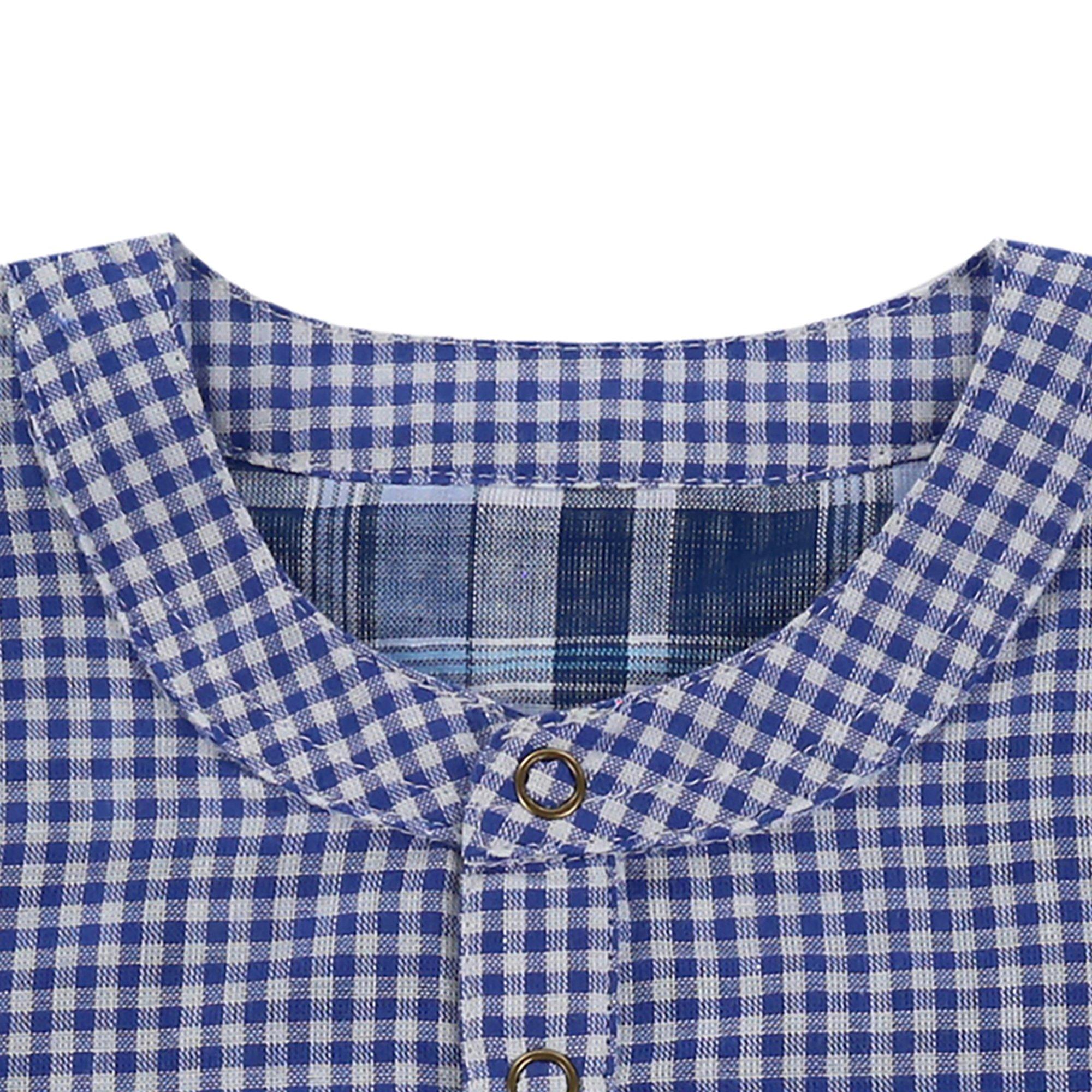 Multi - Lilly and Sid - Reversible Cheque Short-Sleeve Shirt - 3