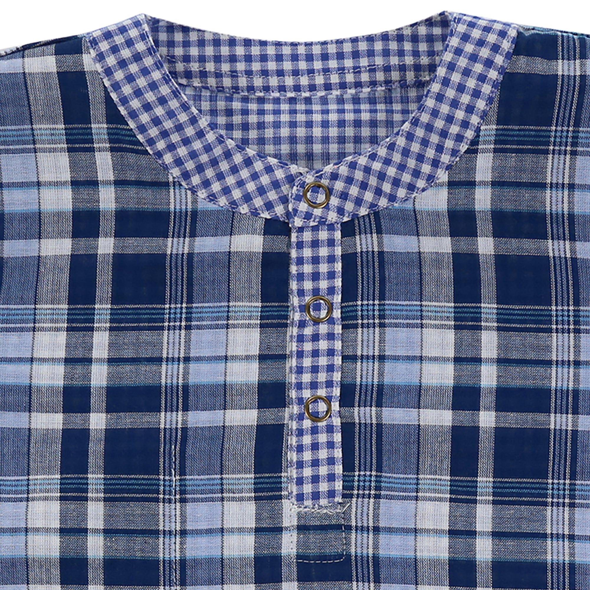 Multi - Lilly and Sid - Reversible Cheque Short-Sleeve Shirt - 4