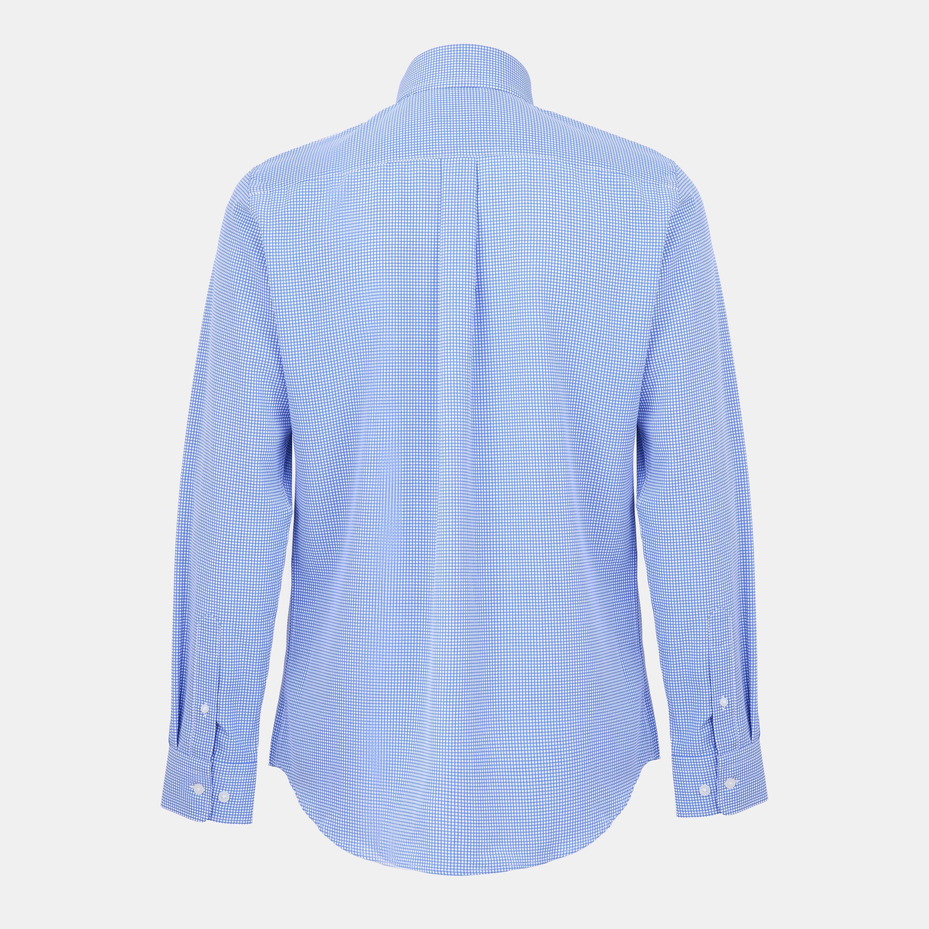 Blue - Scotch and Soda - Men's Long-Sleeve Patterned Shirt - 2