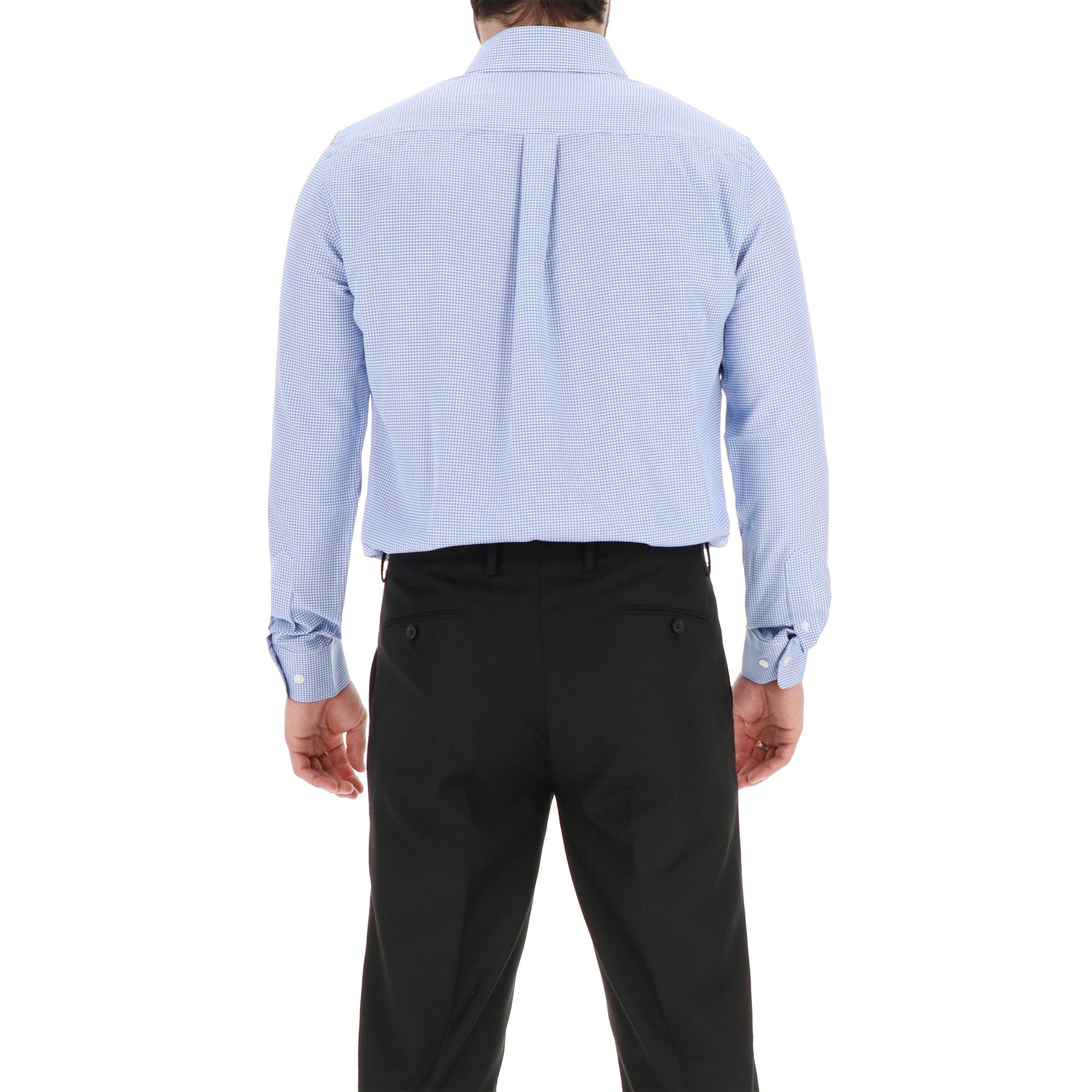 Blue - Scotch and Soda - Men's Long-Sleeve Patterned Shirt - 3