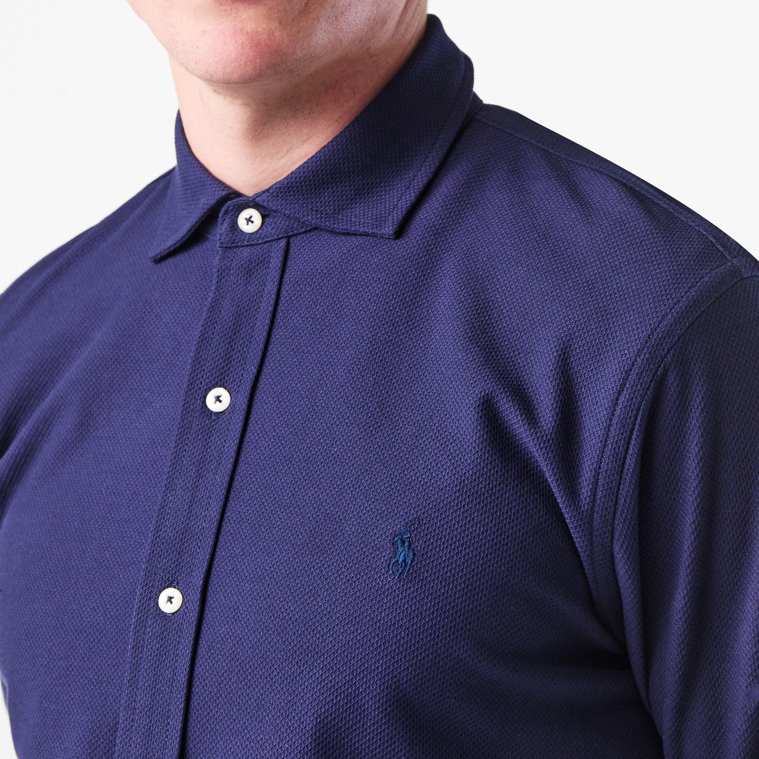 Cruise Navy - Polo Ralph Lauren - Men's Estate Long-Sleeve Plain Shirt - 5