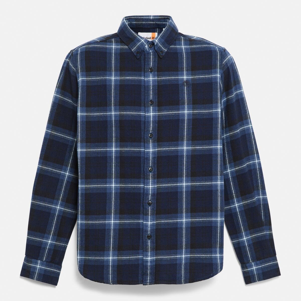 Peacoat - Timberland - Men's Long-Sleeve Check Patterned Shirt - 2