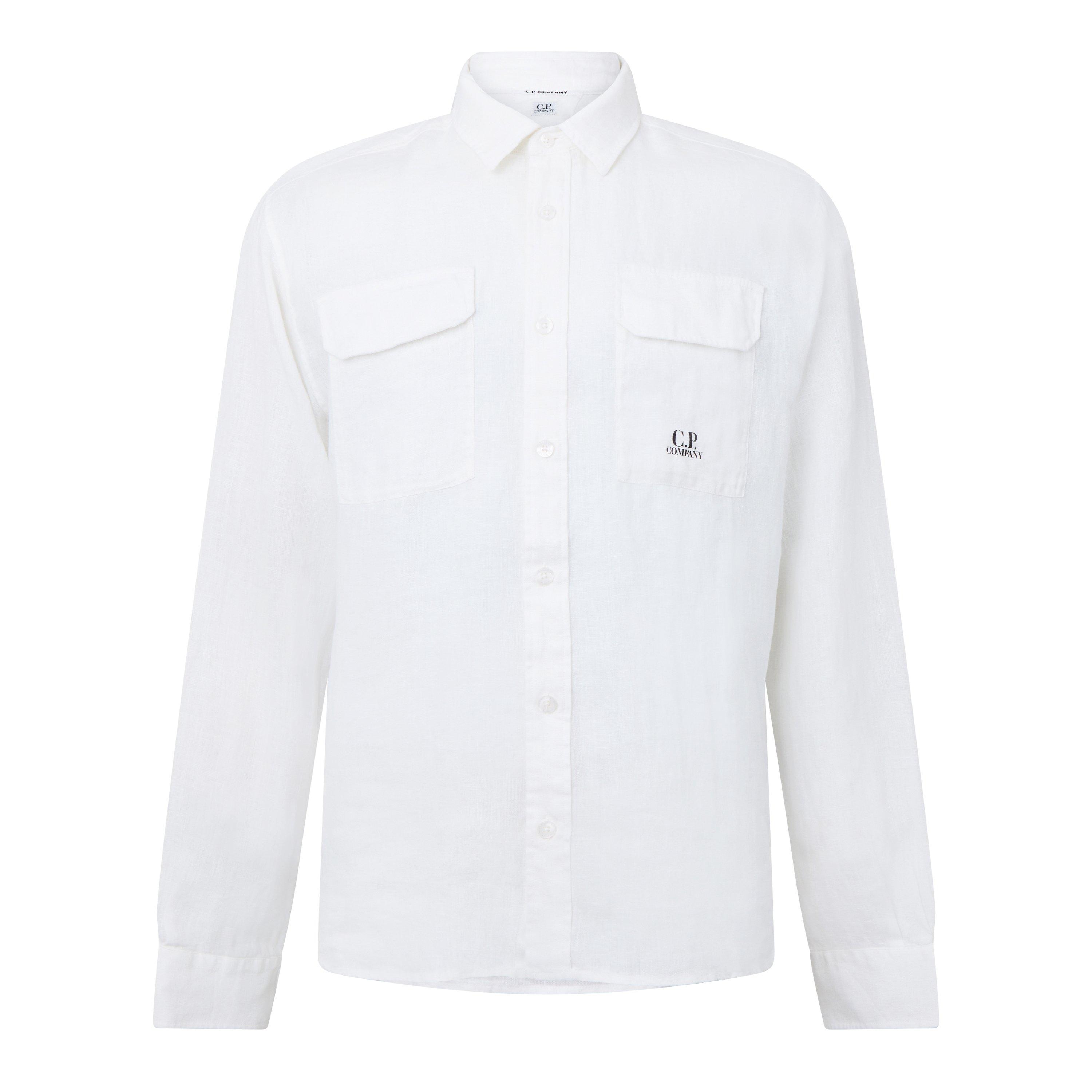 Gauze White 103 - CP Company - Cp Company Shirts - Long Sleeve - 1