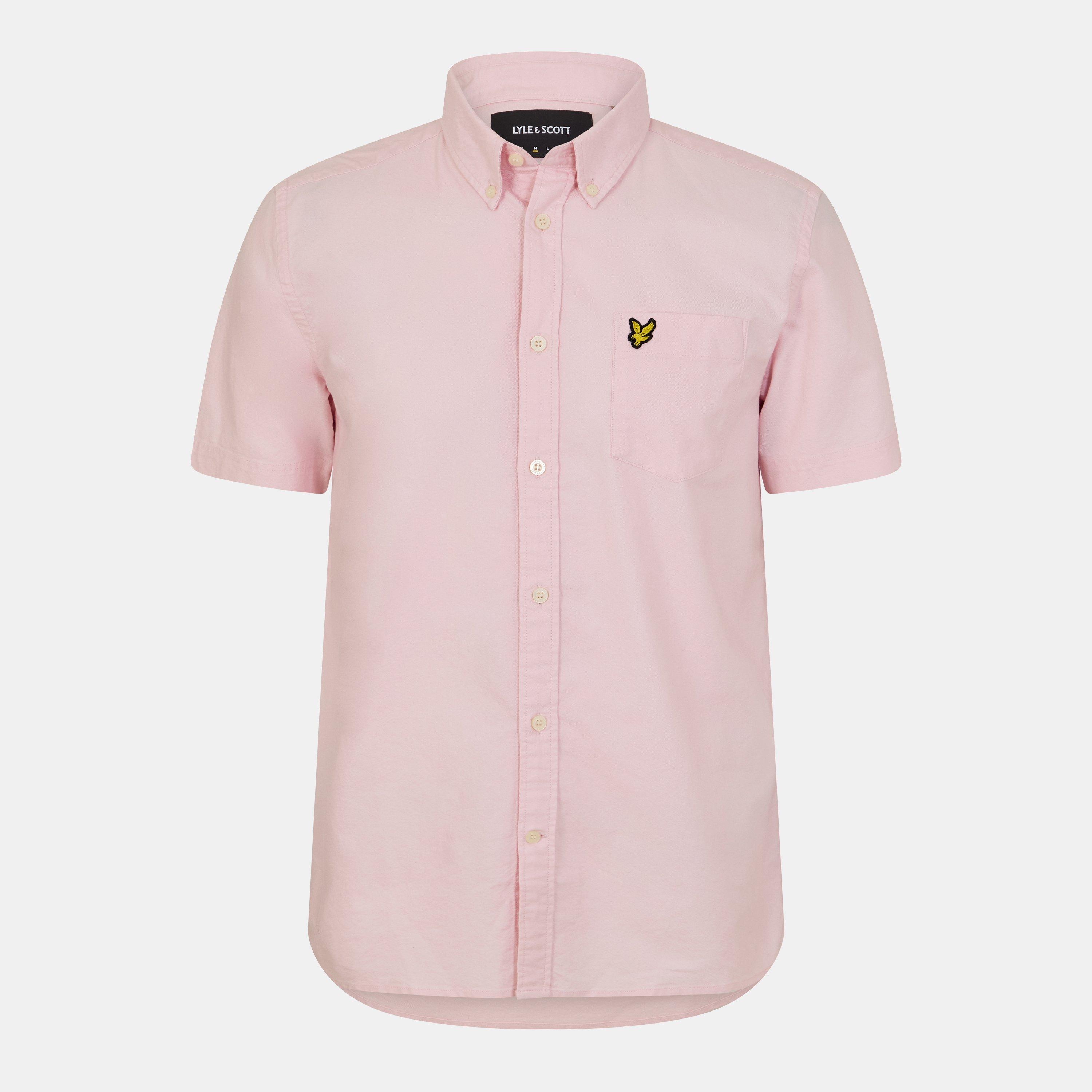 Lyle and Scott Men's Short-Sleeve Oxford Plain Shirt