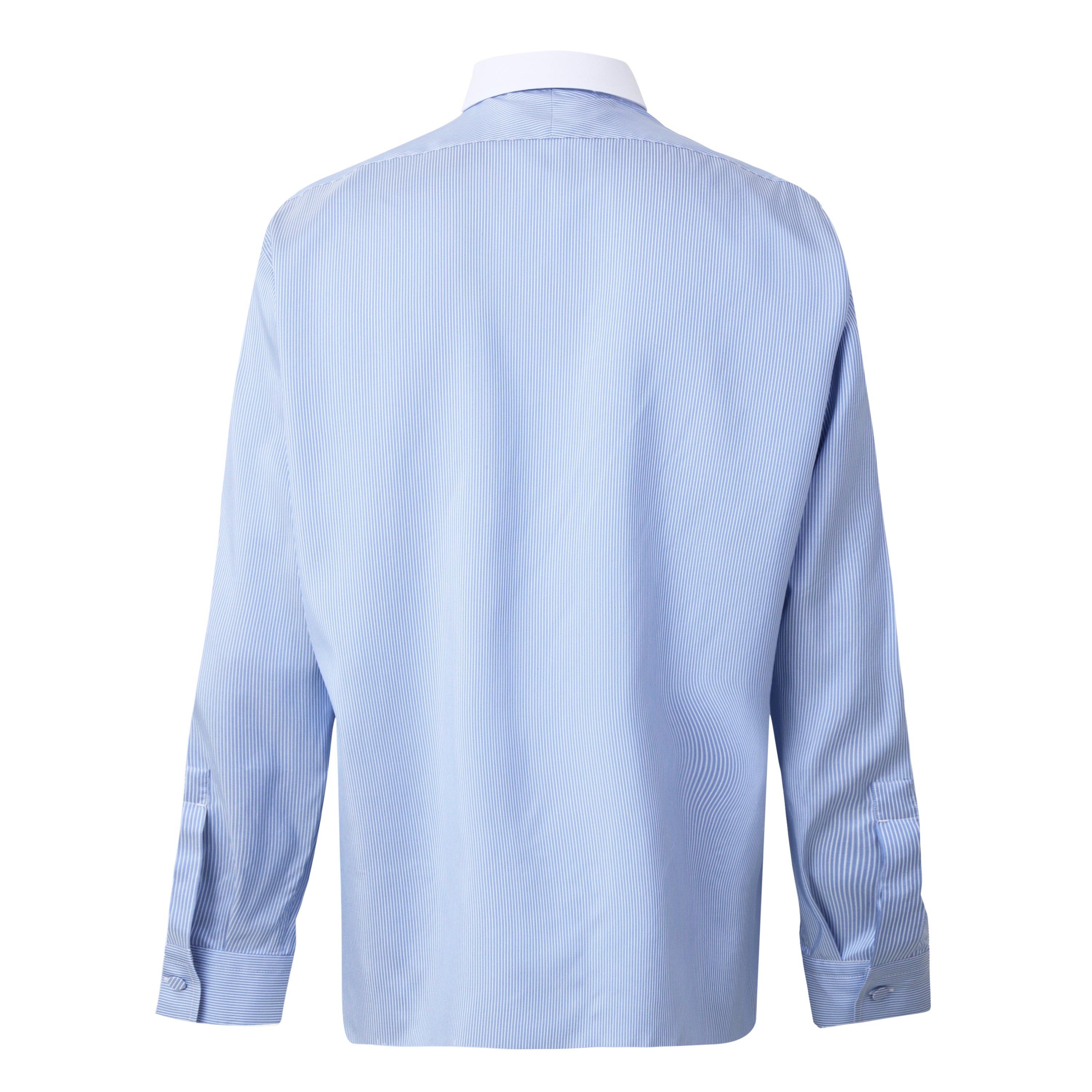 Blue/White - Tom Ford - TF Silk Stripe Shirt Sn64 - 2