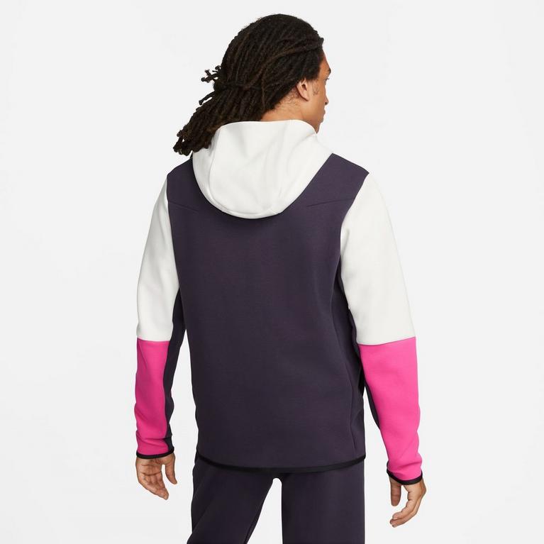 Prp/Rse/Noir - Nike - Full Zip Tech Fleece Hoodie Oxford Mens - 2