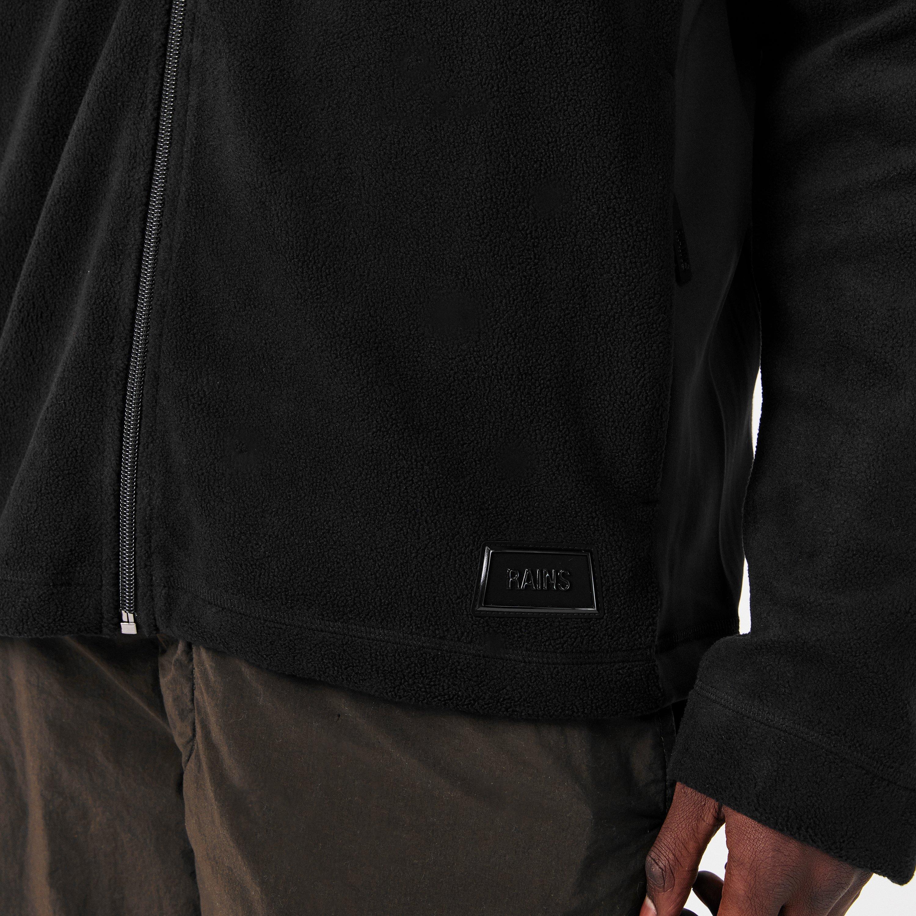 Black 01 - Rains - Men's Sintra Full-Zip Fleece - 5