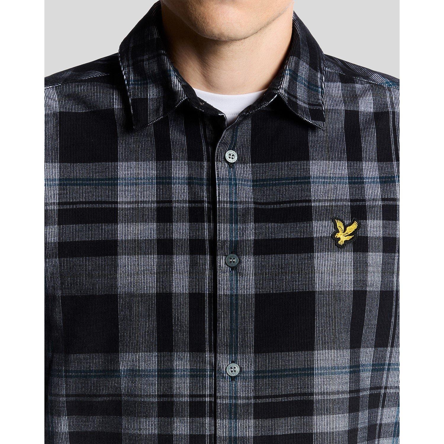 Jet Black/White - Lyle and Scott - Cord Short Sn99 - 4