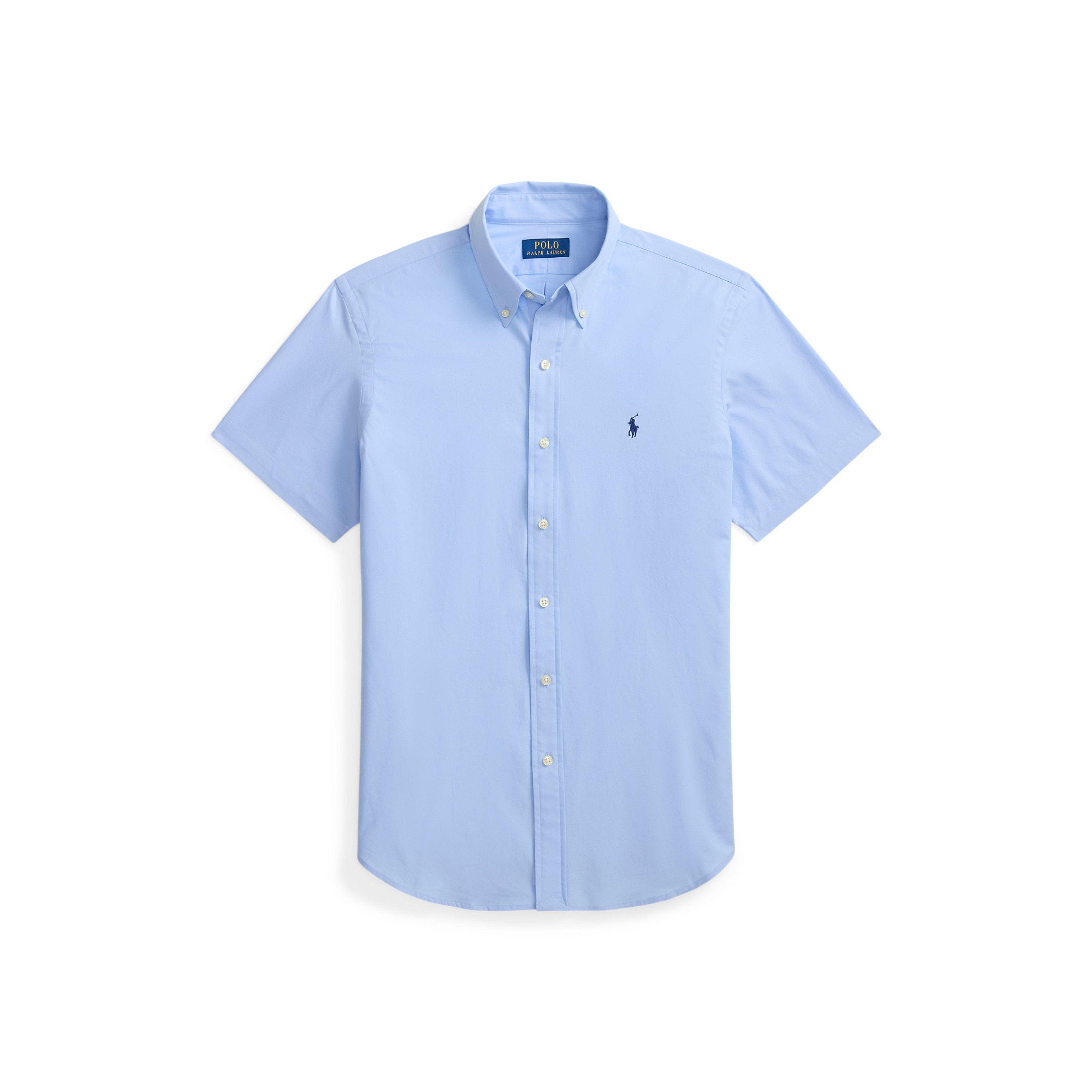 Polo Ralph Lauren Poplin Short Sleeve Shirt - Austin Blue - M