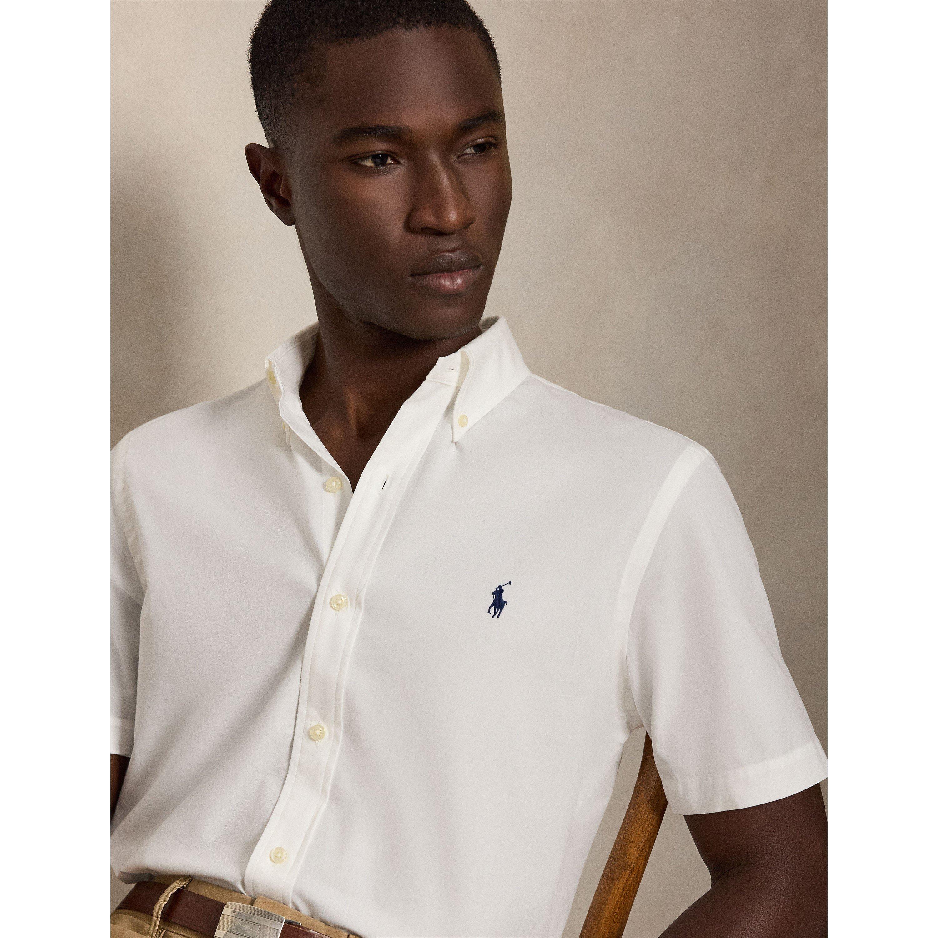 White - Polo Ralph Lauren - Poplin Short Sleeve Shirt - 4