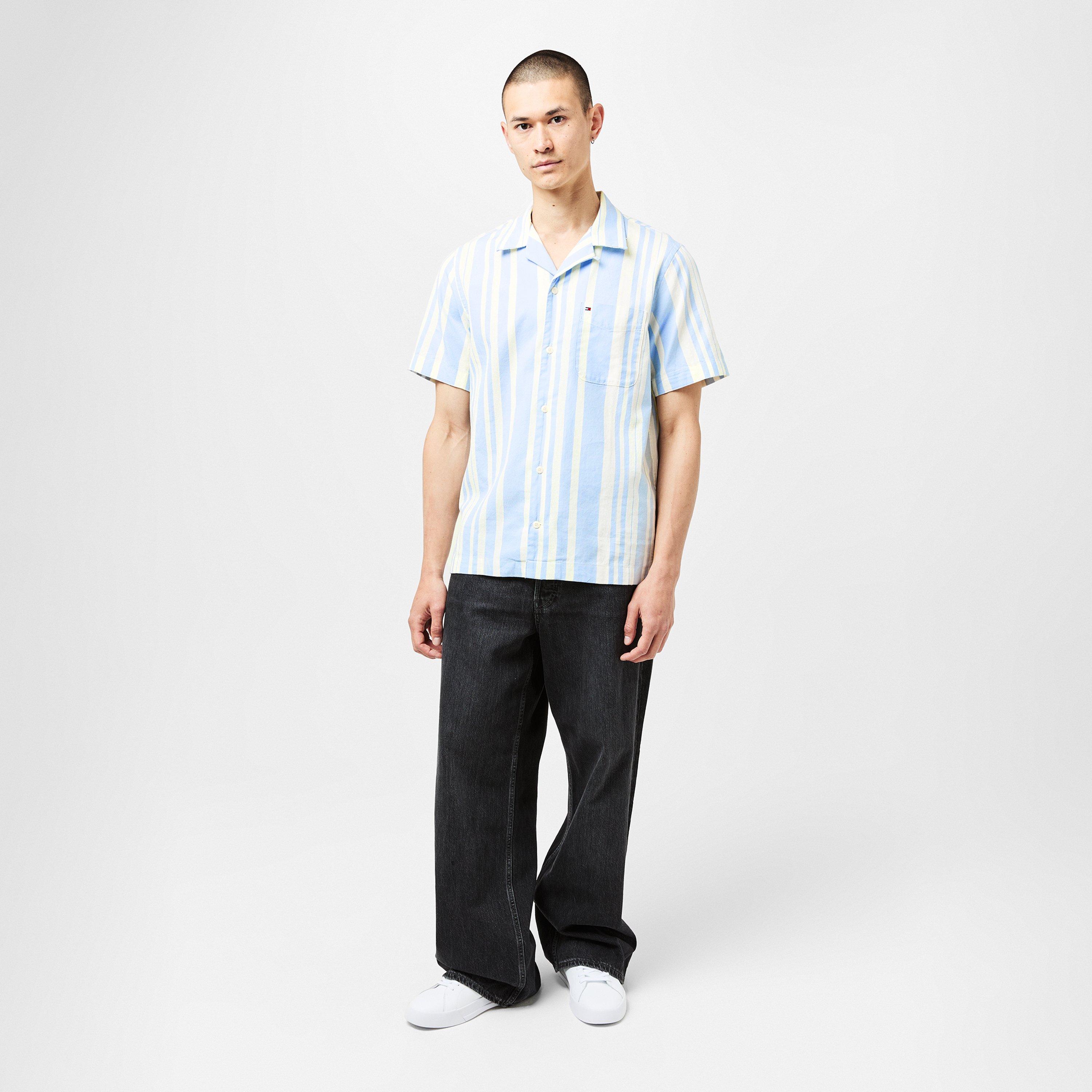 Tommy Hilfiger Men's Horizontal Striped Short Sleeve Shirt | Flannels