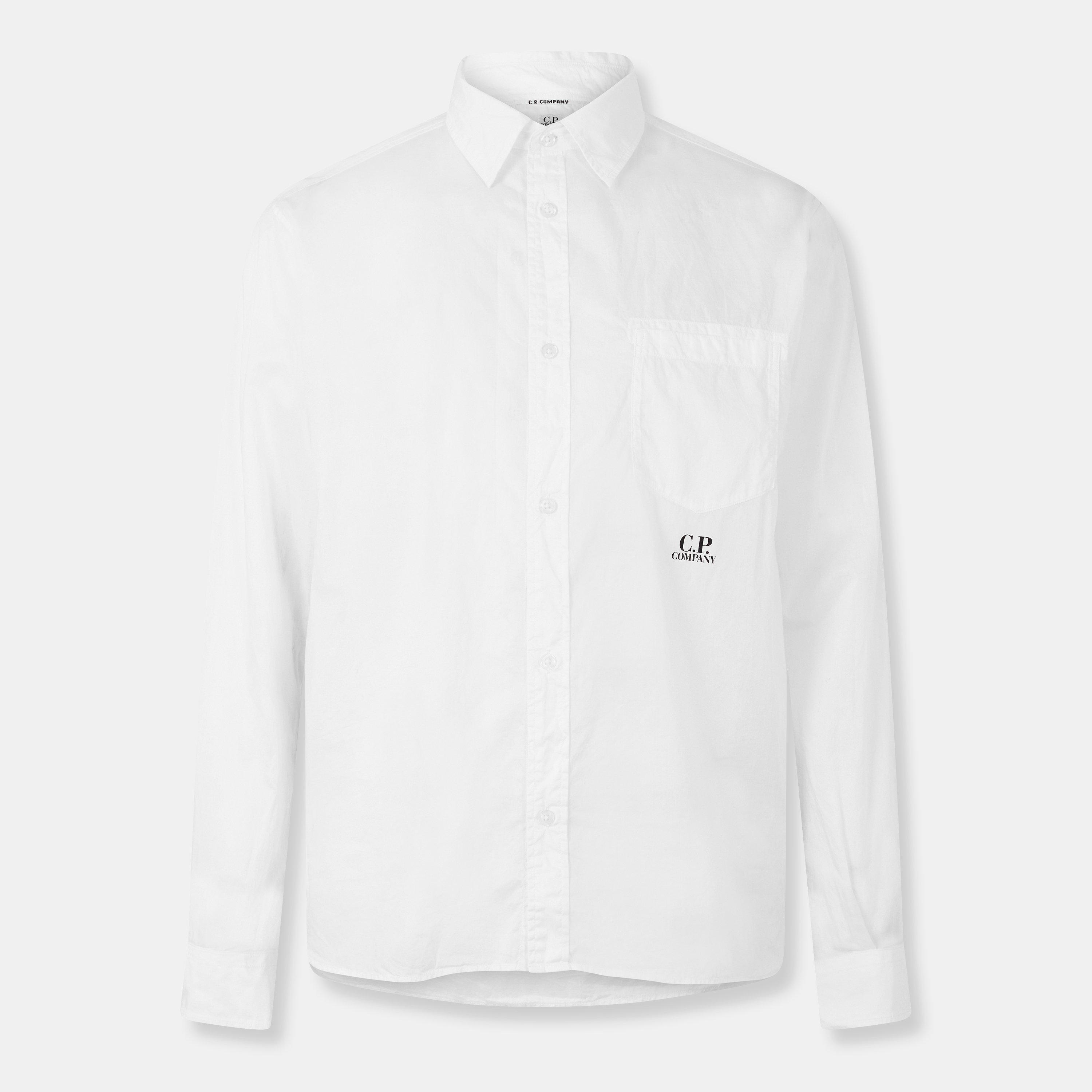 Gauze White 103 - CP Company - Long Sleeve Shirt - 1