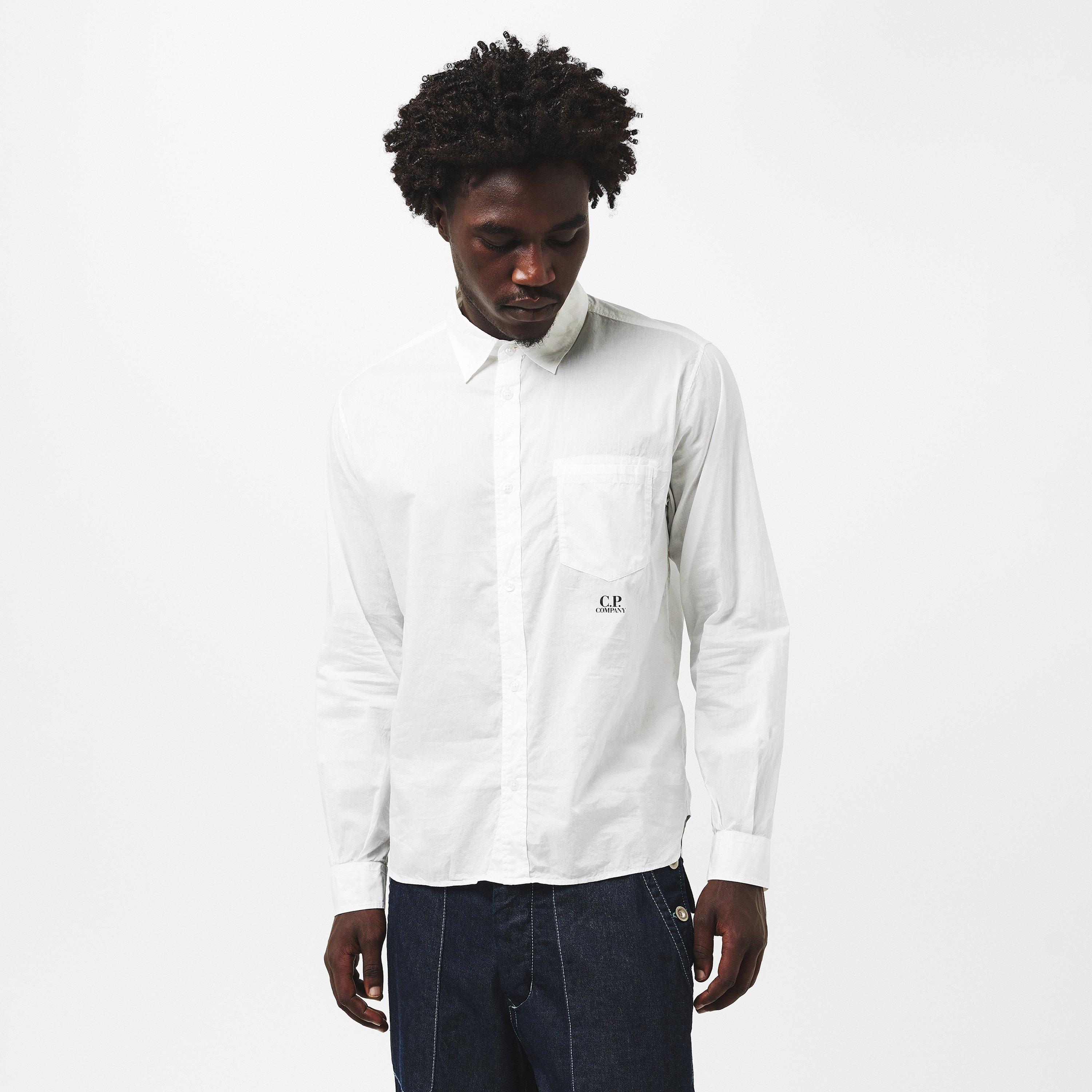 Gauze White 103 - CP Company - Long Sleeve Shirt - 3
