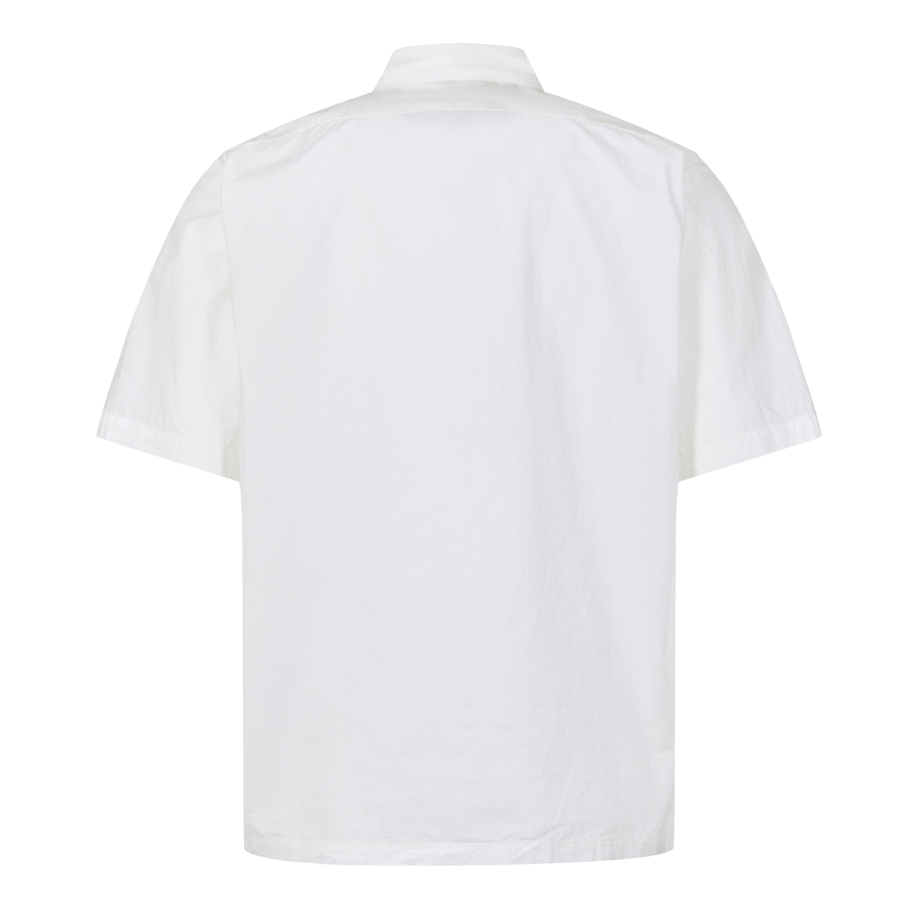 Gauze White 103 - CP Company - Short Sleeve Embroidered Logo Shirt - 2