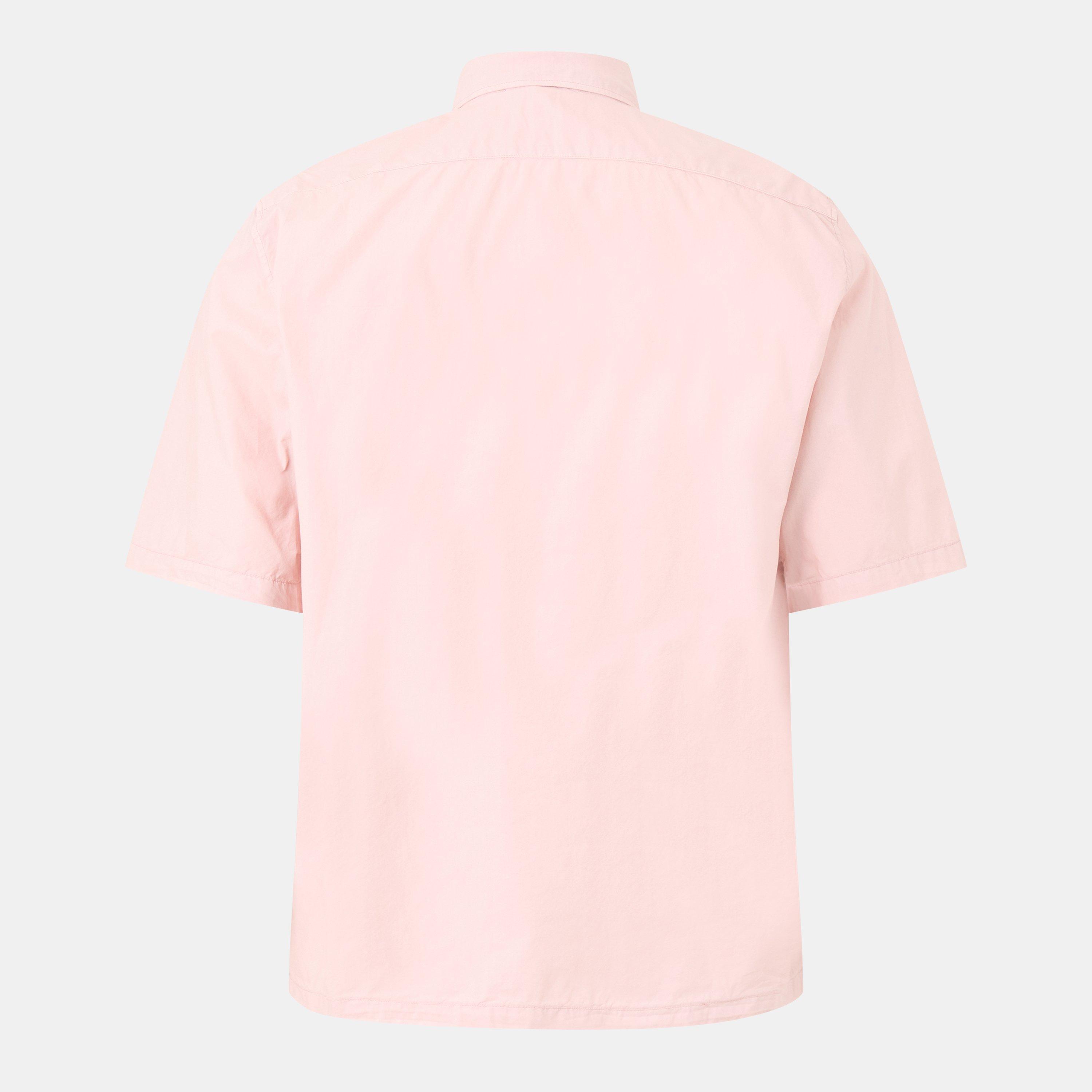 Misty Rose 520 - CP Company - Short Sleeve Embroidered Logo Shirt - 2