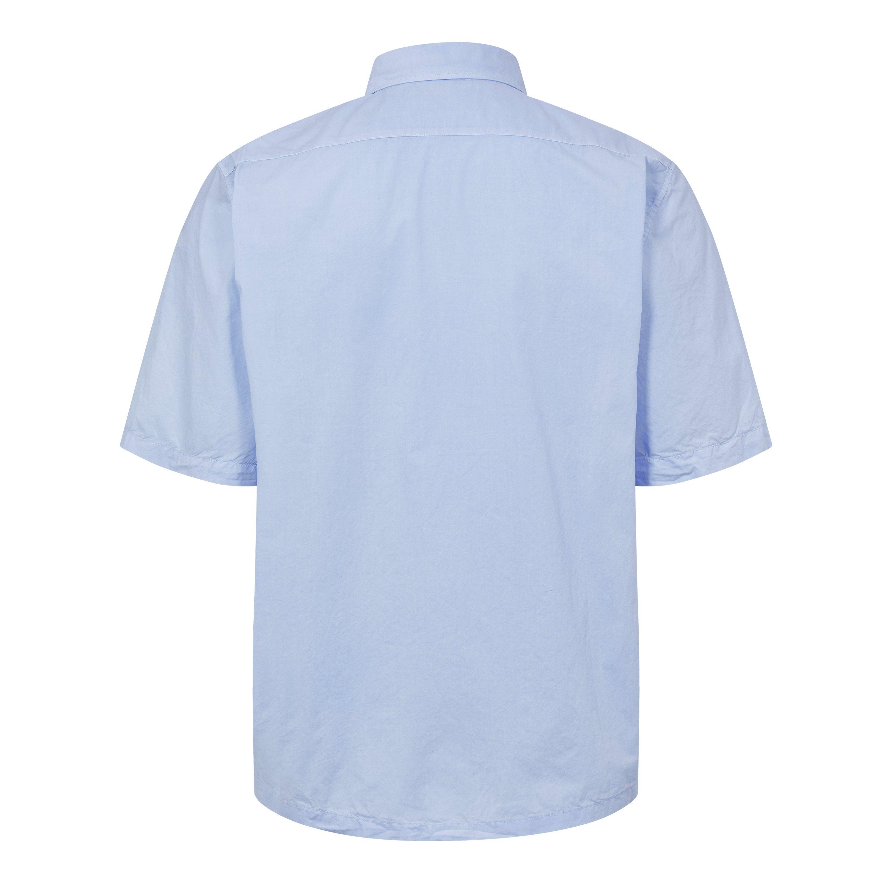 Cerulean 814 - CP Company - Short Sleeve Embroidered Logo Shirt - 2